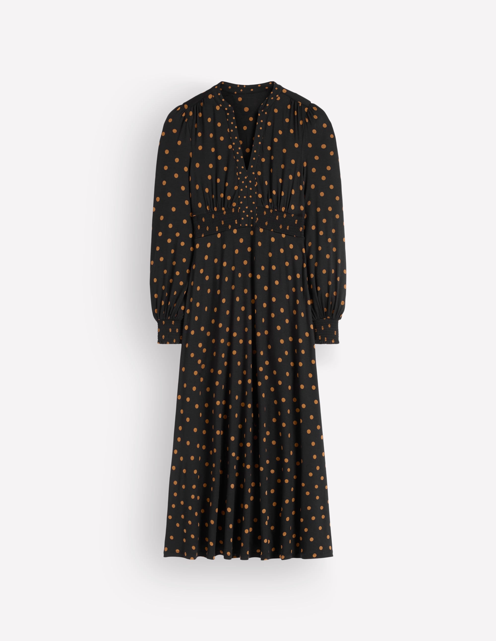 Georgia Jersey Midi Dress-Black, Boden Spot - Image 5