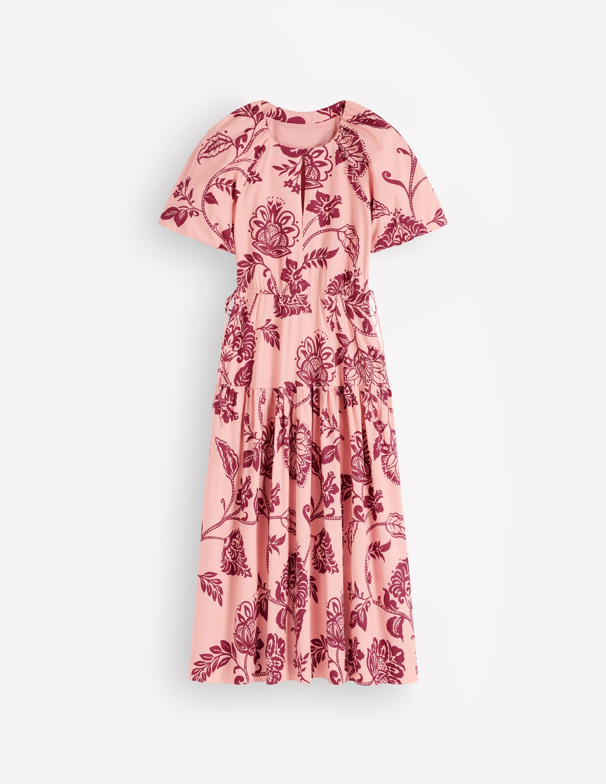 Draw Waist Fashion Dress-Chalf Pink, Planted Meadows - Image 5