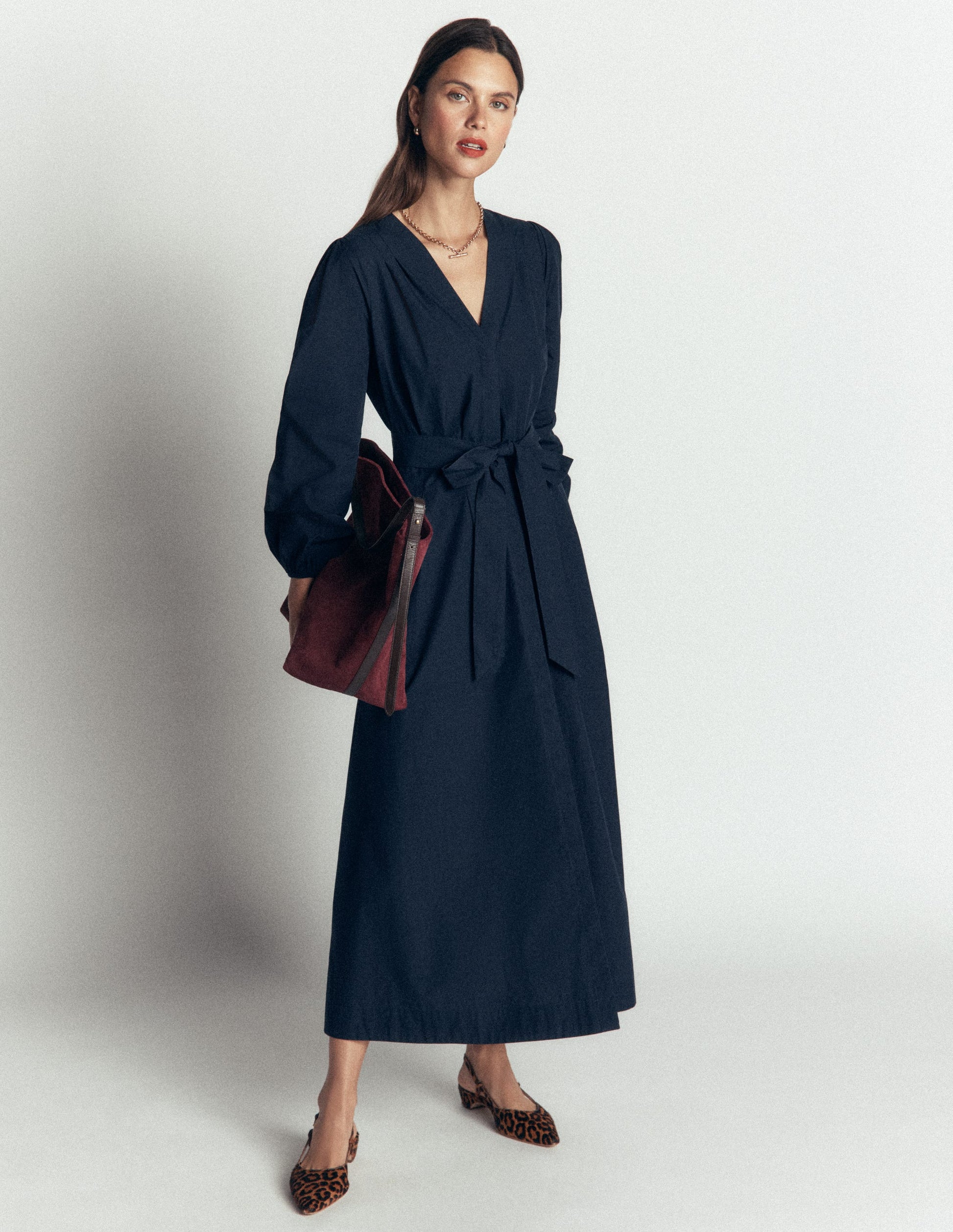 nicola midi dress Boden Women's Nicola Cotton Midi Dress in Natural