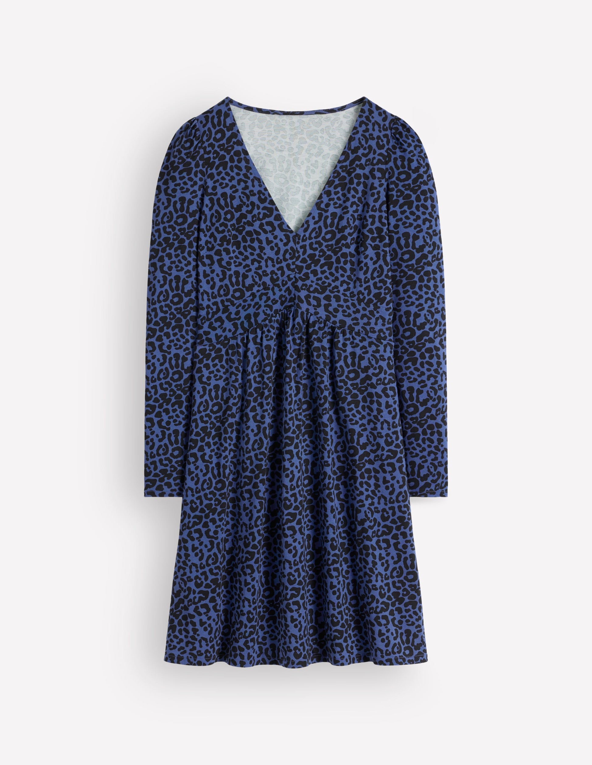 Briony Jersey Short Dress-Zodiac Purple, Leopard Fields-5