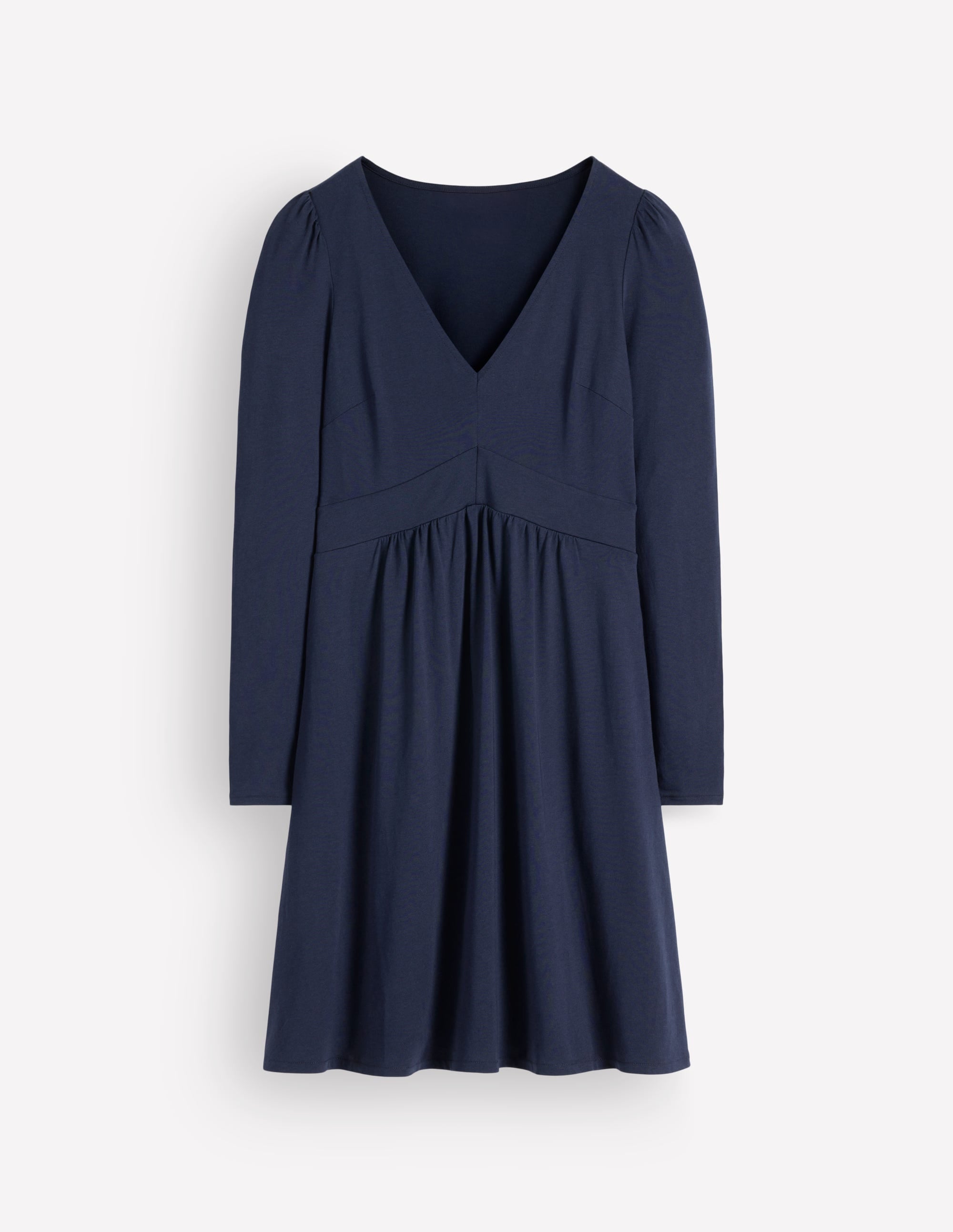 Briony Jersey Short Dress-Navy - Image 4