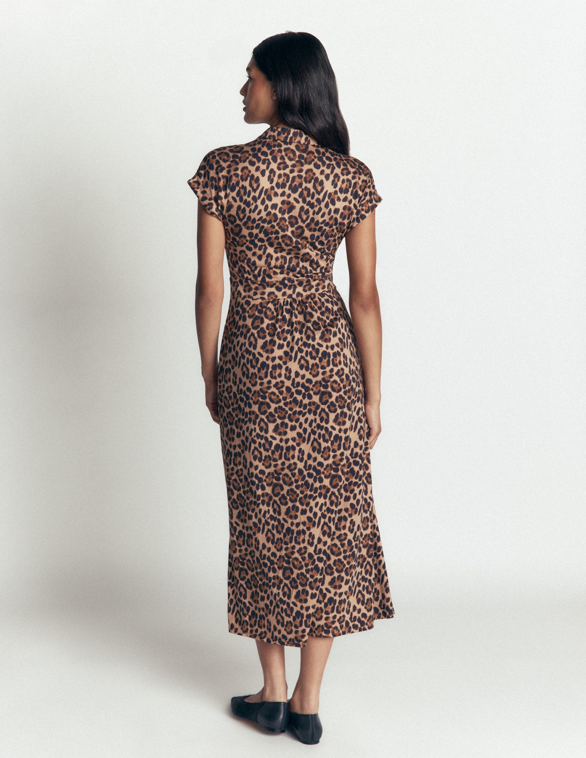 Fae Jersey Shirt Dress-Multi, Brushed Animal-5