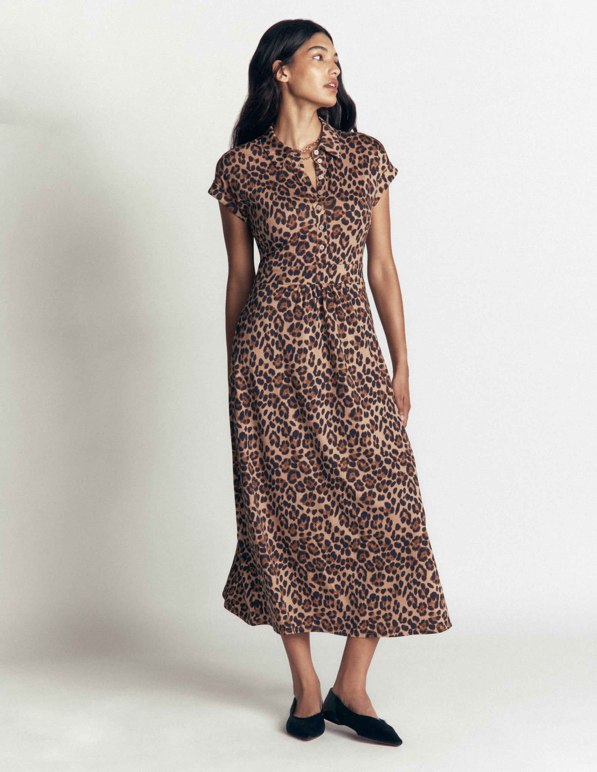 Fae Jersey Shirt Dress-Multi, Brushed Animal - Image 5