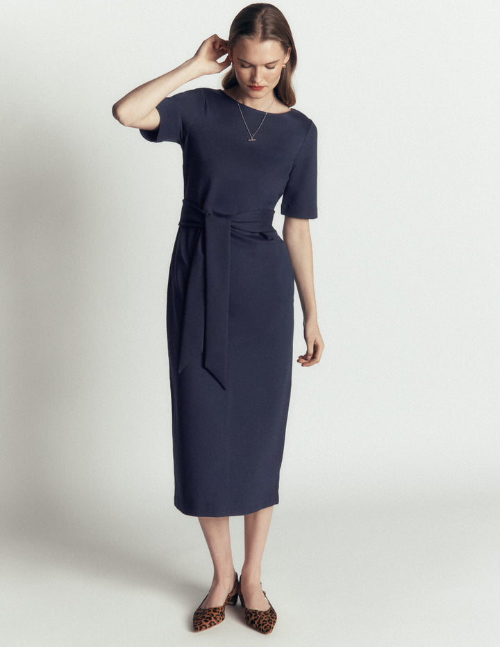 jersey work dresses uk Belinda Jersey Stretch Dress by Brook Taverner The Work Uniform Company