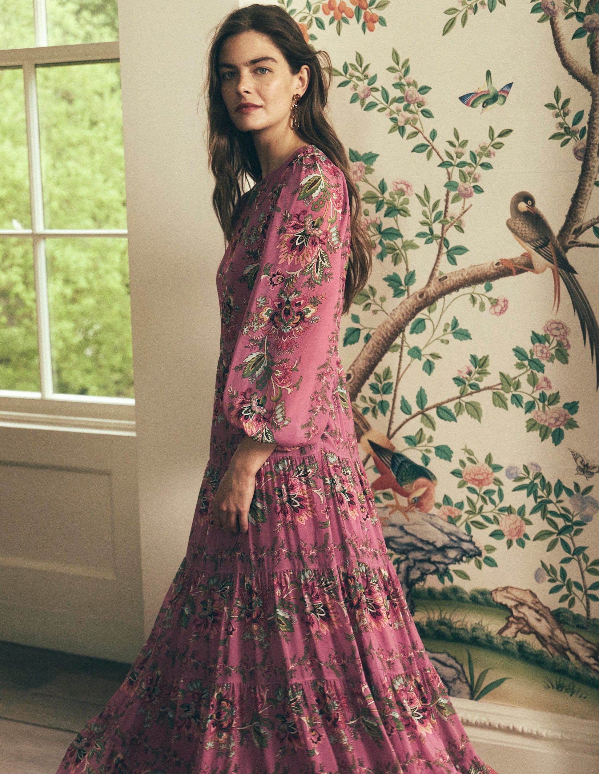 boden maxi dress Multi Tiered - Pink Heather, Frosted Flora Casual Dresses For Dealers GRADUATION OUTFITS color:Navy/Gold this cotton throw