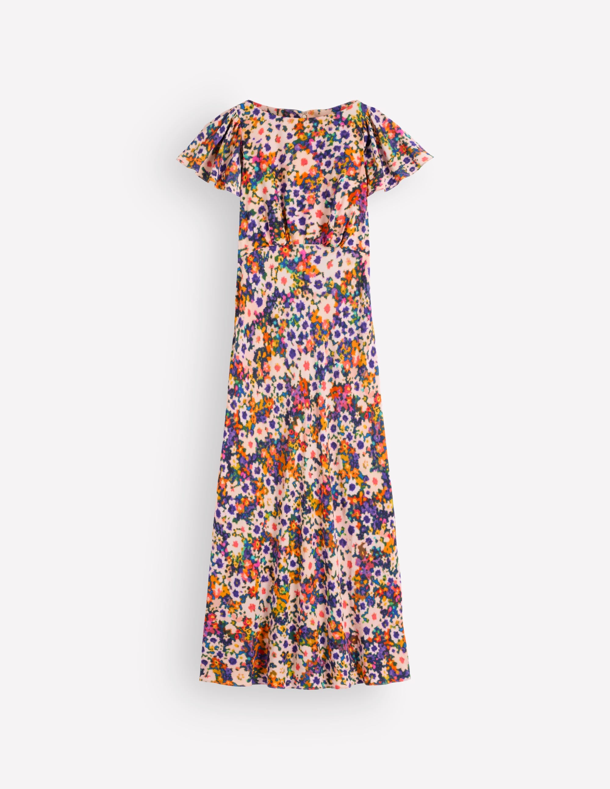 Draped Sleeve Occasion Dress-Multi, Flora Fusion - Image 7