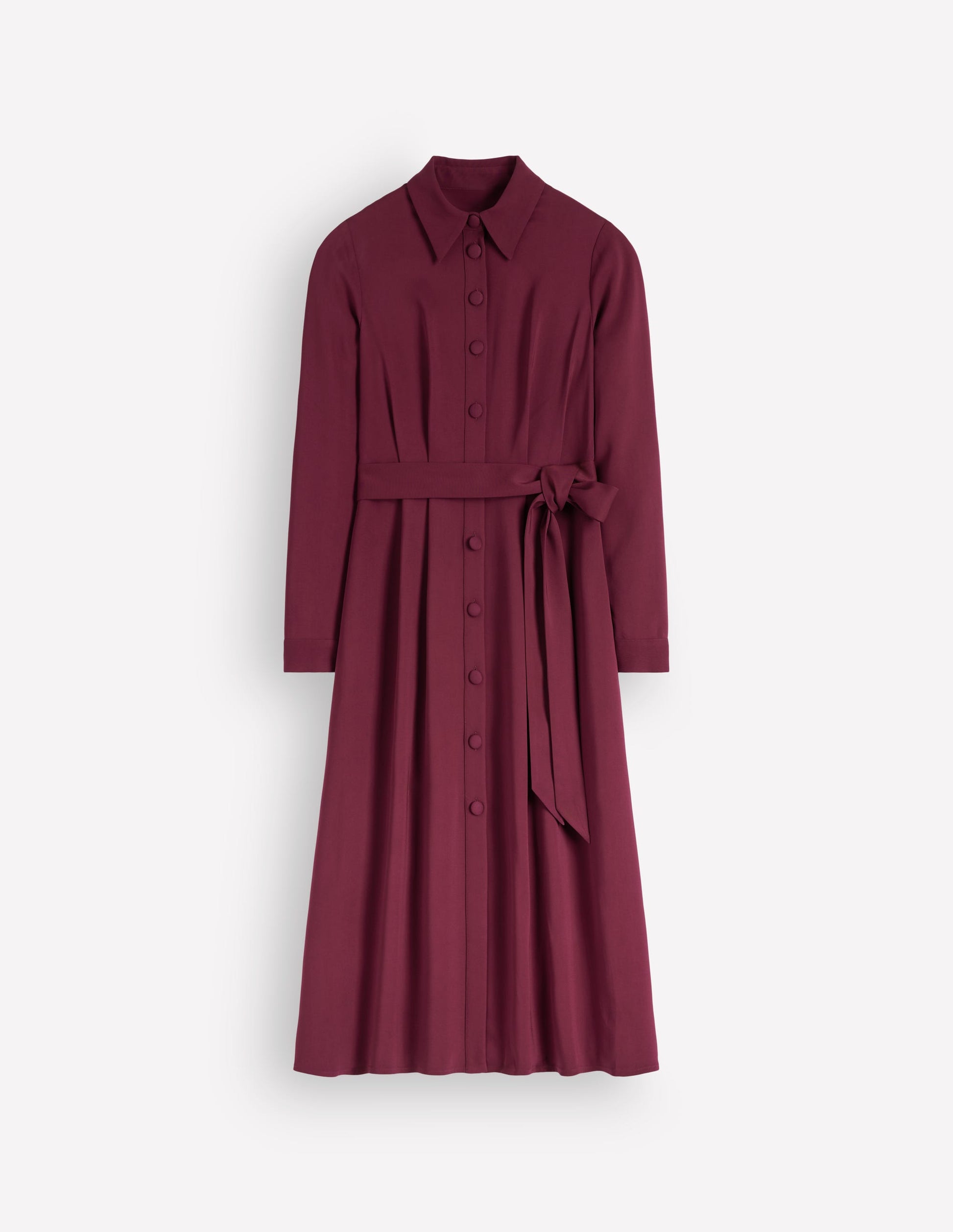Kate Pleated Shirt Dress-Deep Wisteria-6