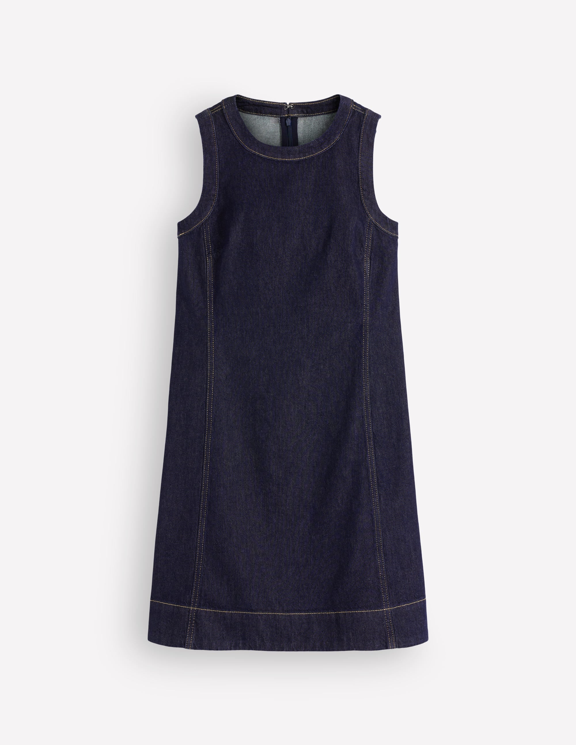 Lou Denim Shift Dress-Indigo Denim - Image 7