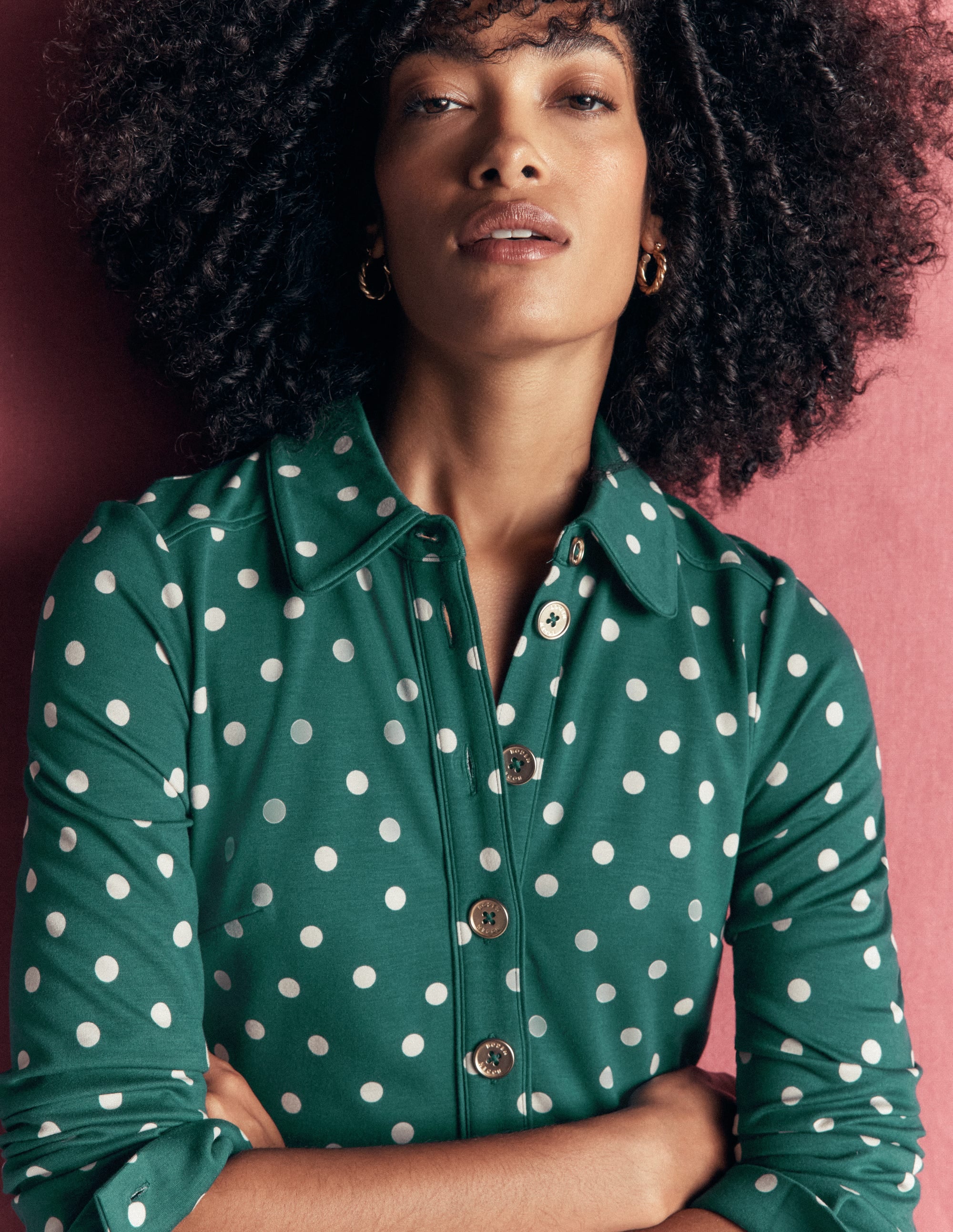 Etta Piping Detail Ponte Dress-Midnight Teal, Boden Spot - Image 2