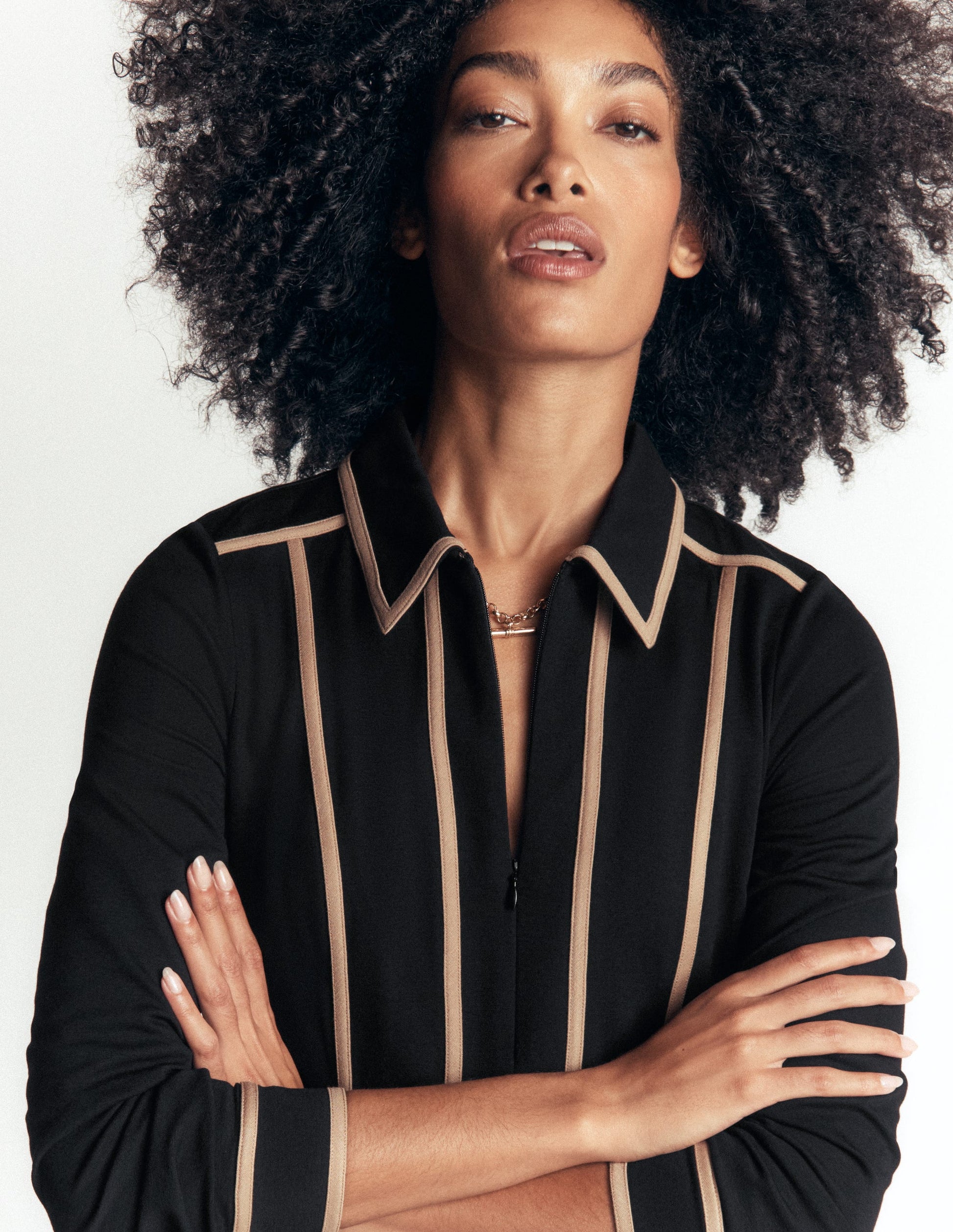 Ula Ponte Short Dress-Black, Camel-2