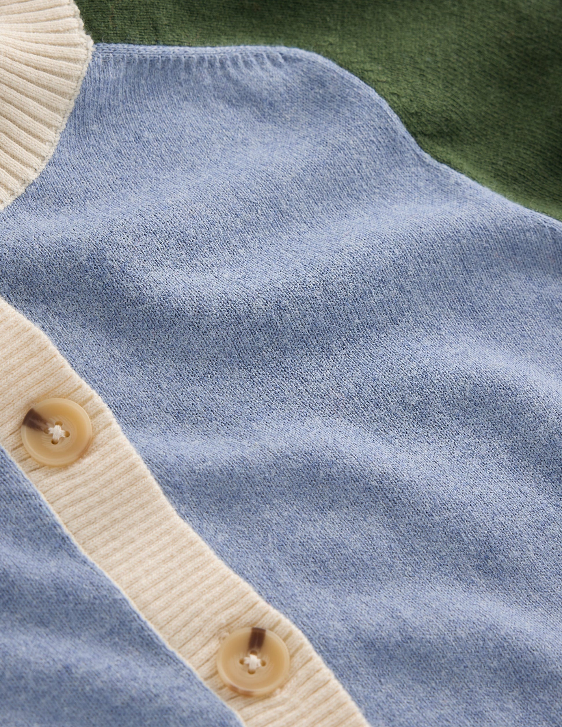 Meg Raglan Sleeve Cardigan-Blue colour block-7