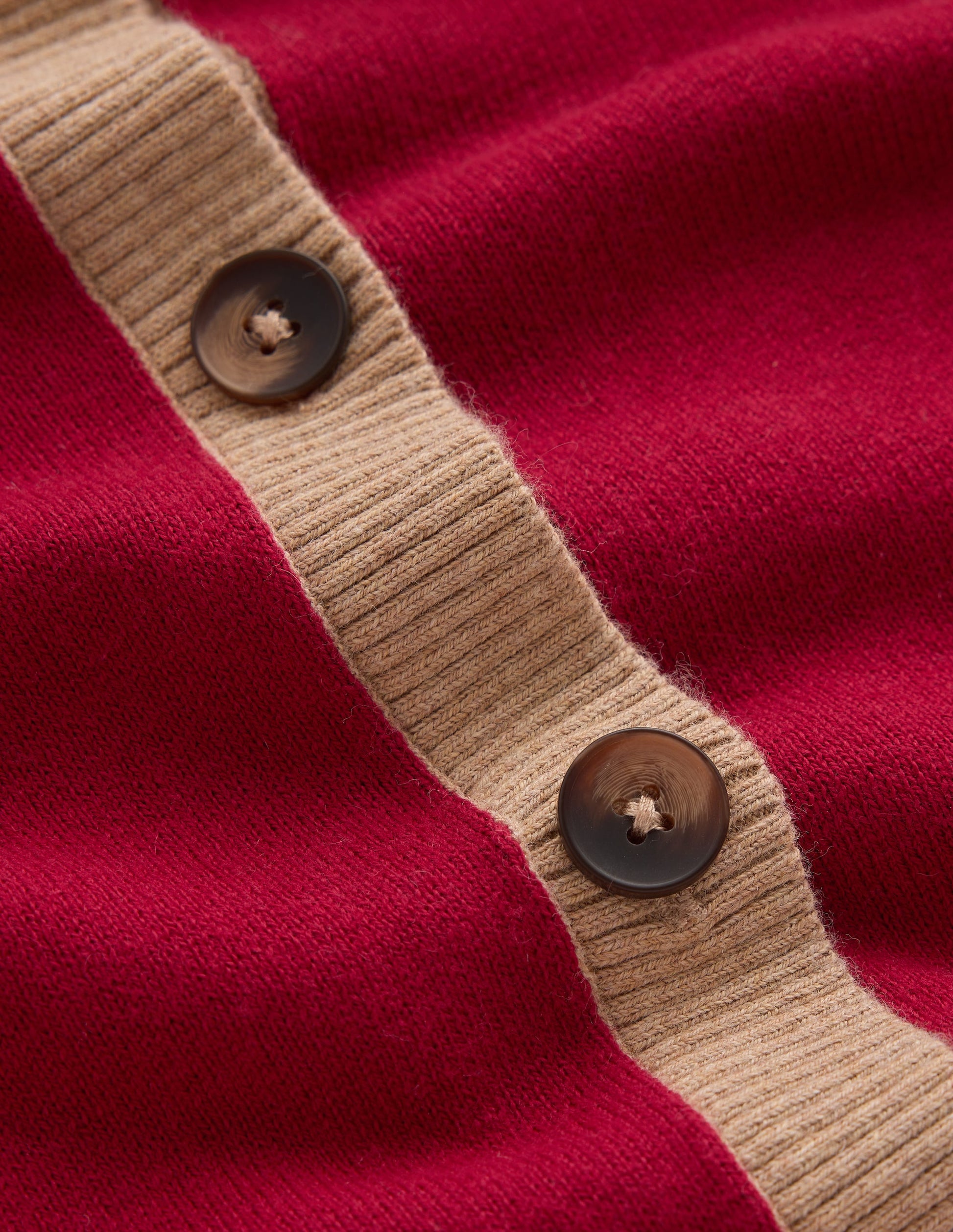 Meg Raglan Sleeve Cardigan-Red colour block-6