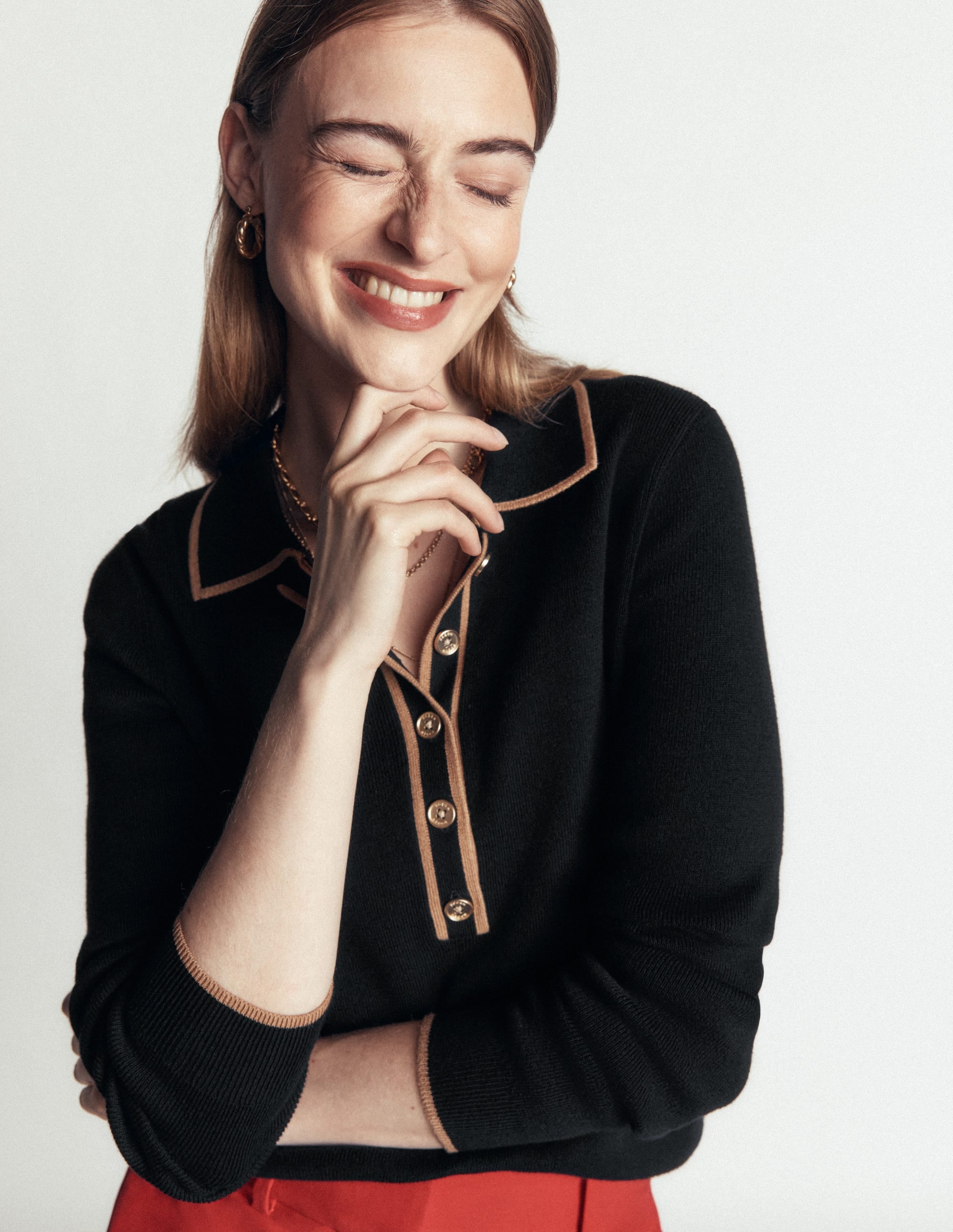 Liz Henley Jumper-Black - Image 2