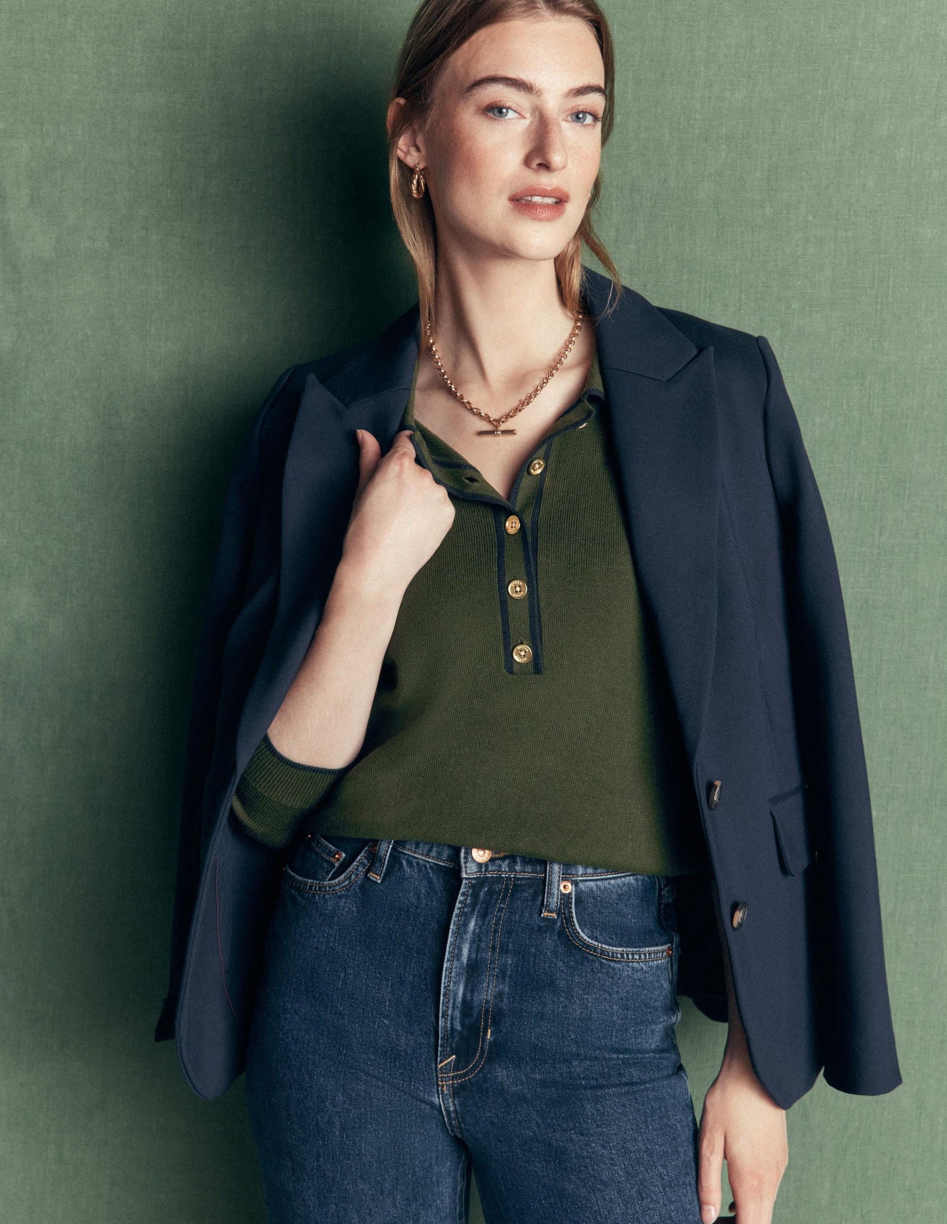 Liz Henley Jumper-Forest Glade-5