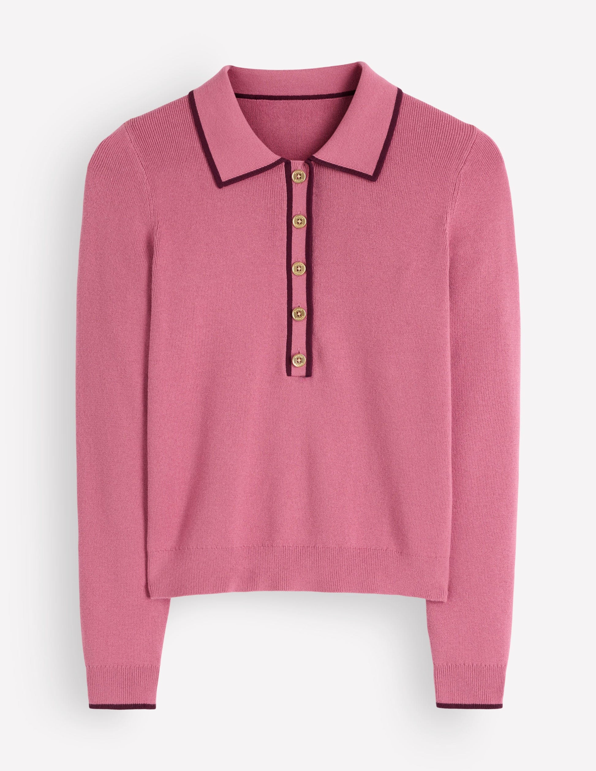 Liz Henley Jumper-Pink Heather-4
