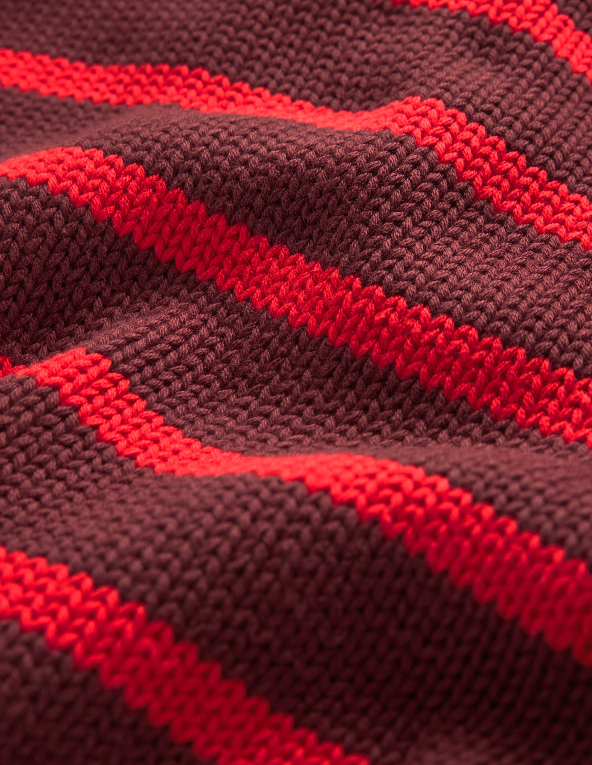 Lucy Chunky Cotton Jumper-Chestnut, Poppy Red - Image 8