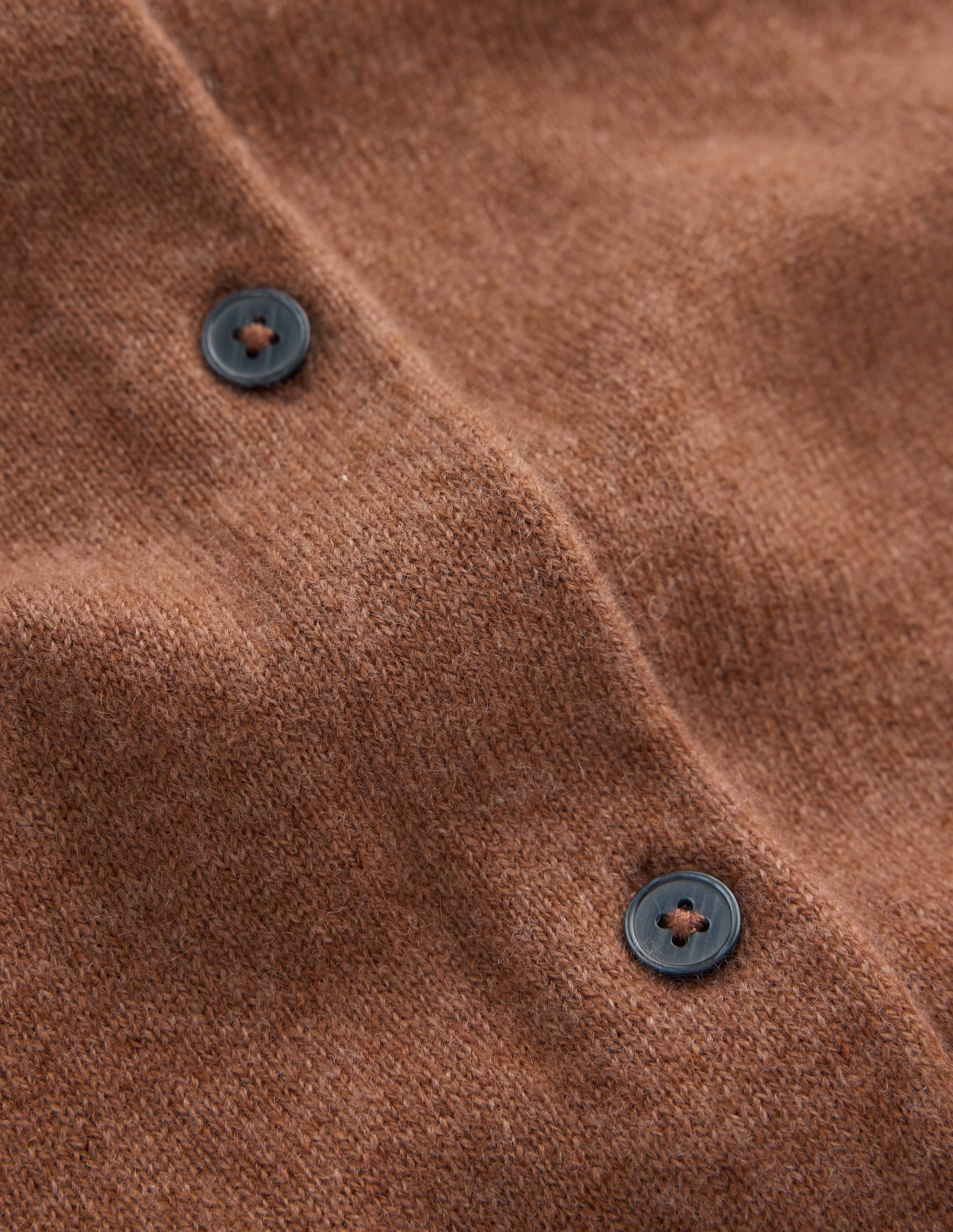 Elsie Cashmere Crew Cardigan-Warm Ginger - Image 6