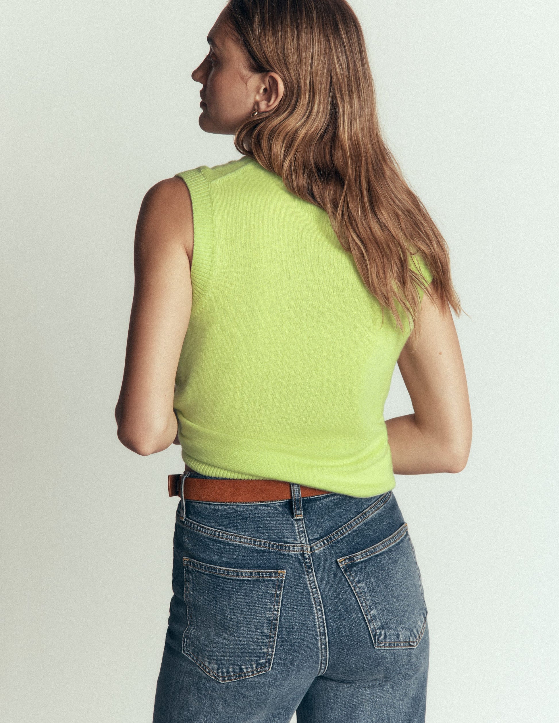 Elsie Cashmere Tank-Sweet Mint-3