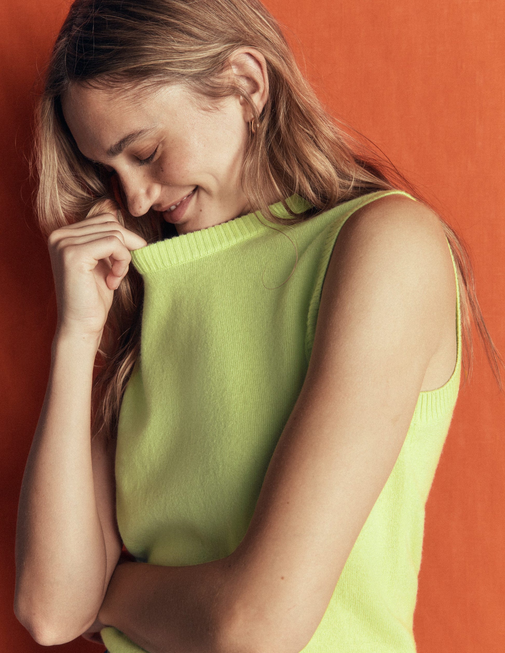 Elsie Cashmere Tank-Sweet Mint-6