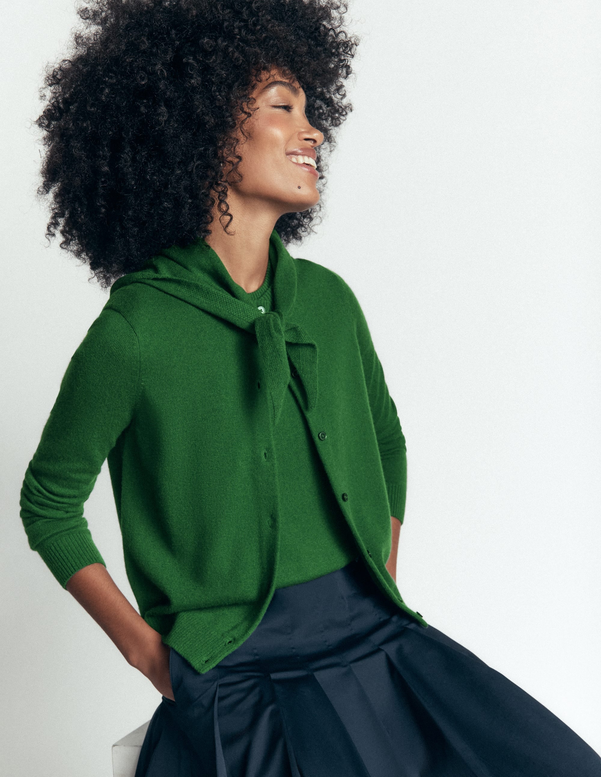 Elsie Cashmere Tank-Fresh Green - Image 4