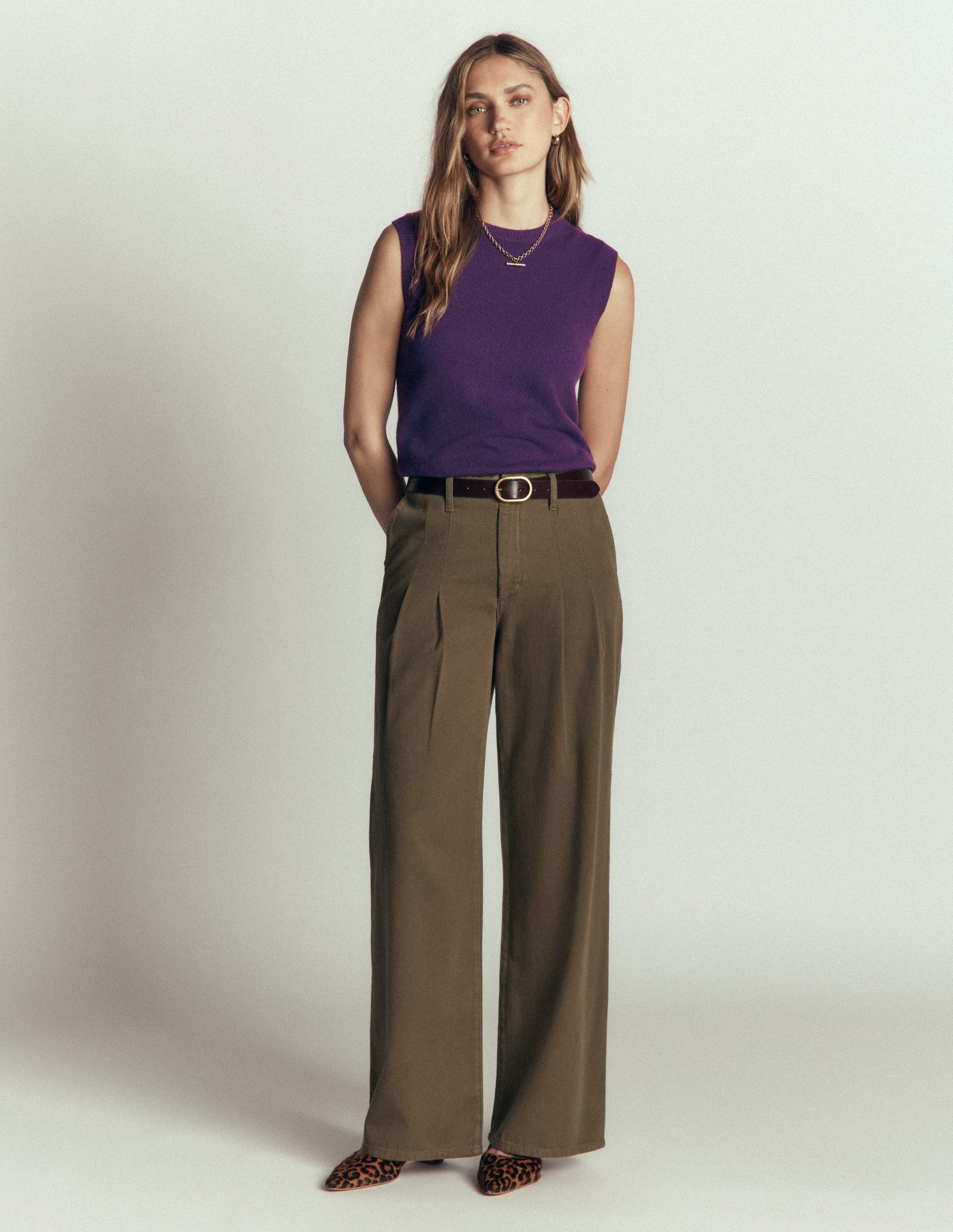 Elsie Cashmere Tank-Deep Grape-4