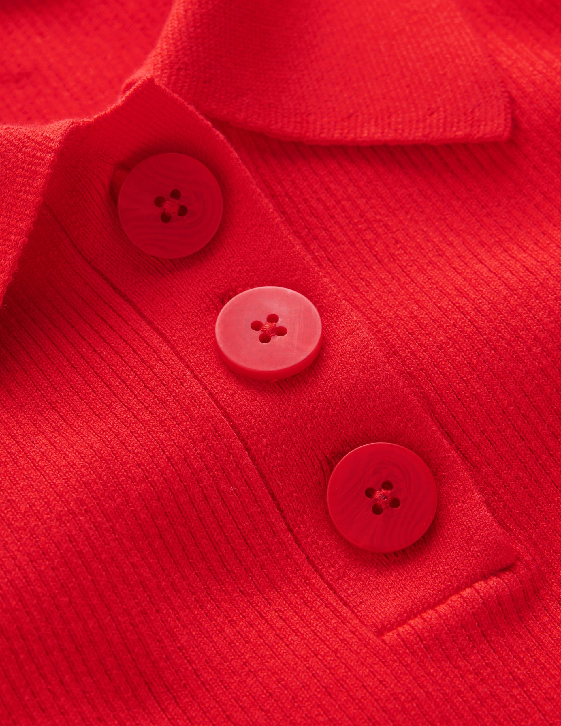 Rhianne Cotton Rib Jumper-Poppy Red-7