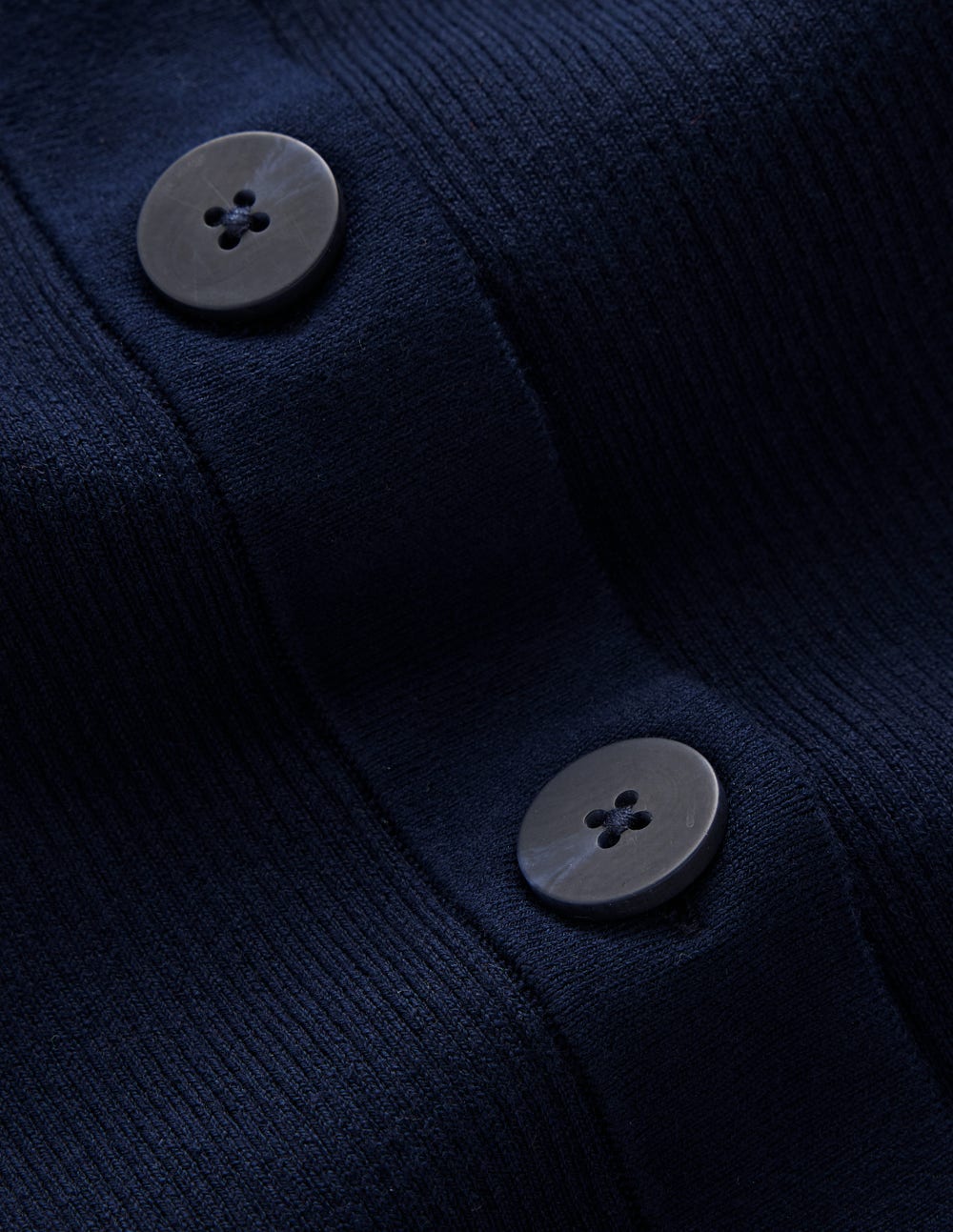 Rhianne Cotton Rib Cardigan-Navy-7