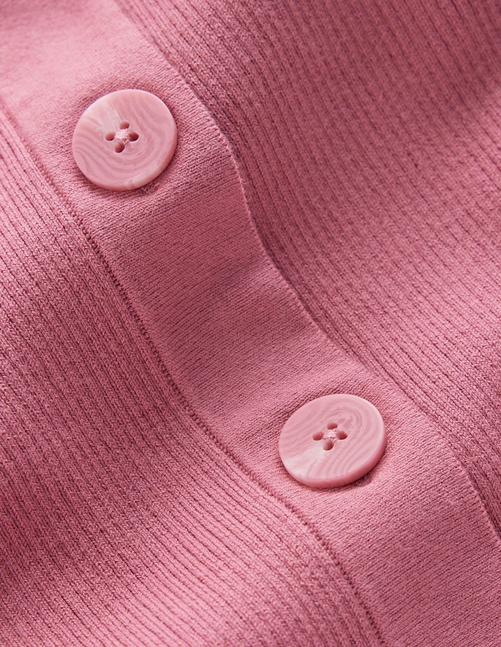 Rhianne Cotton Rib Cardigan-Piink Heather - Image 8