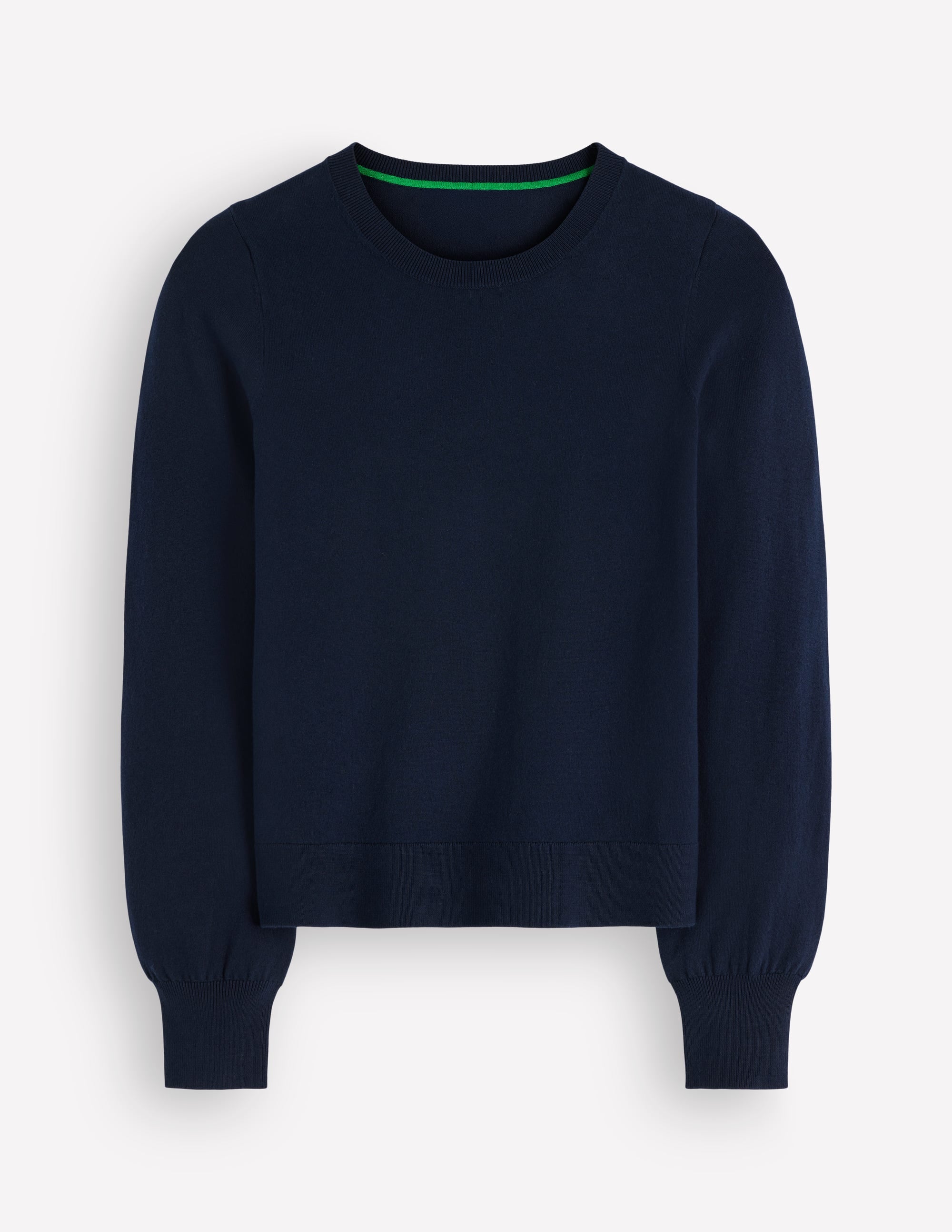 Camilla Cotton Crew Jumper-Navy - Image 6