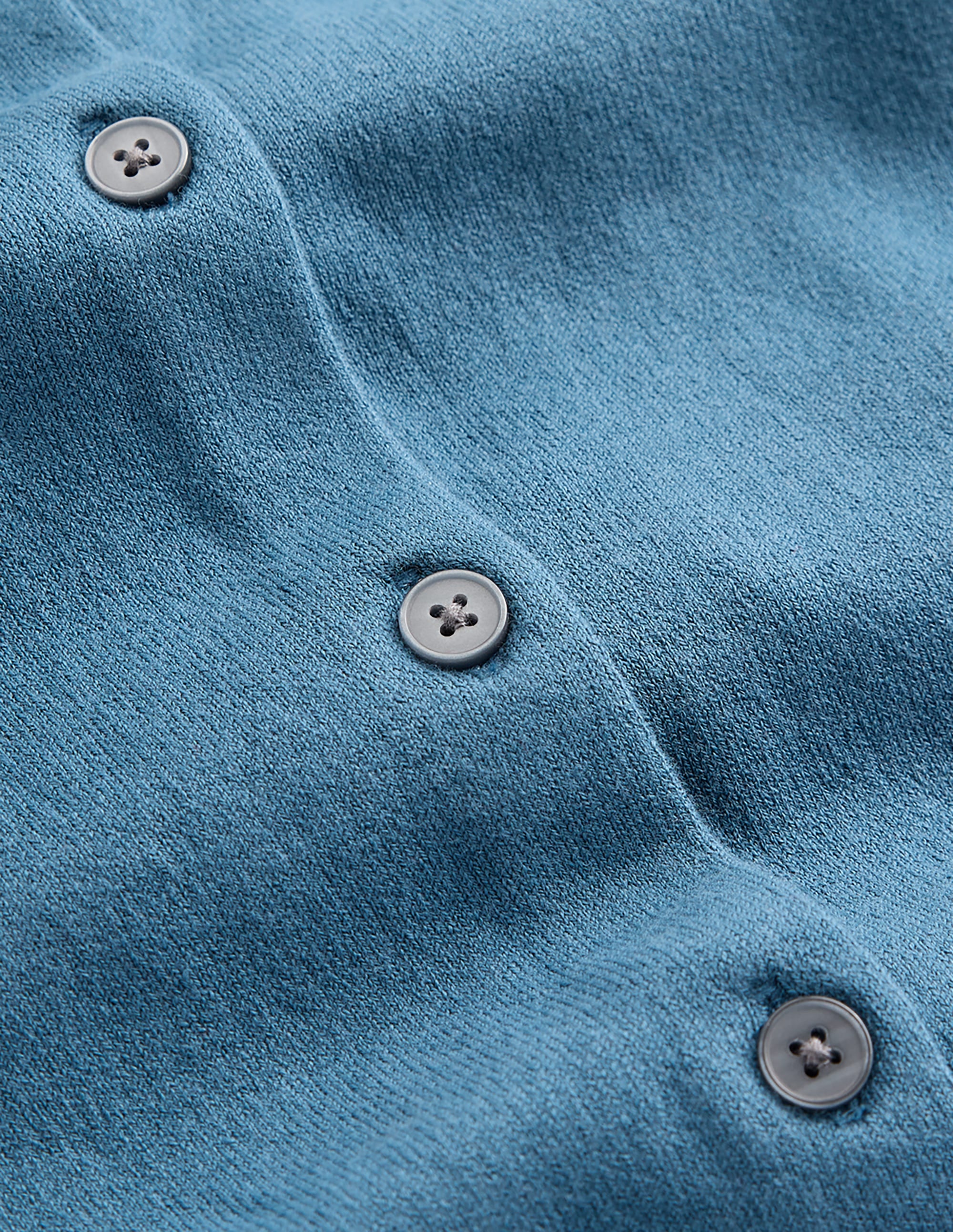 Camilla Cotton Crew Cardigan-Storm Blue - Image 6