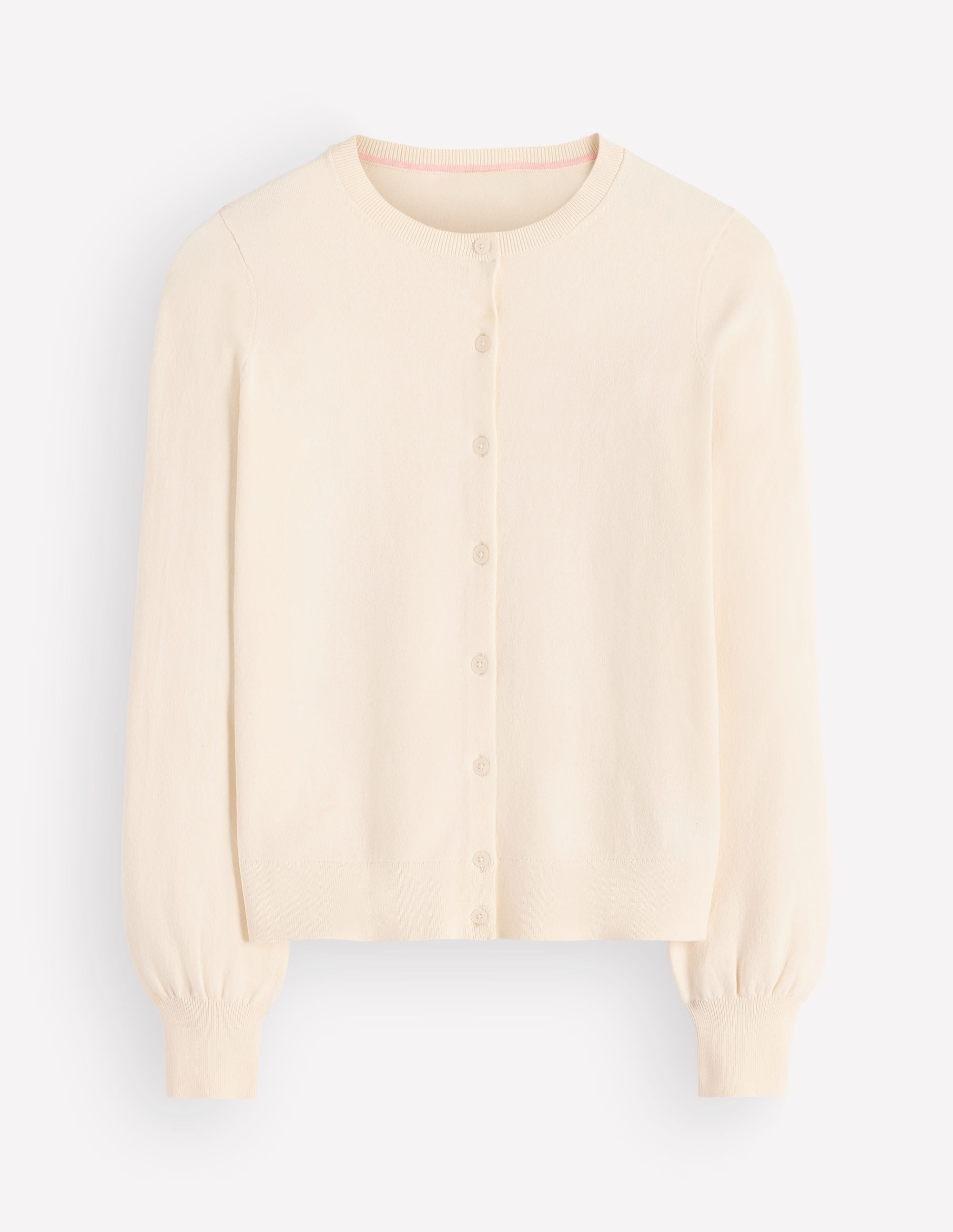 Camilla Cotton Crew Cardigan-Ivory - Image 7