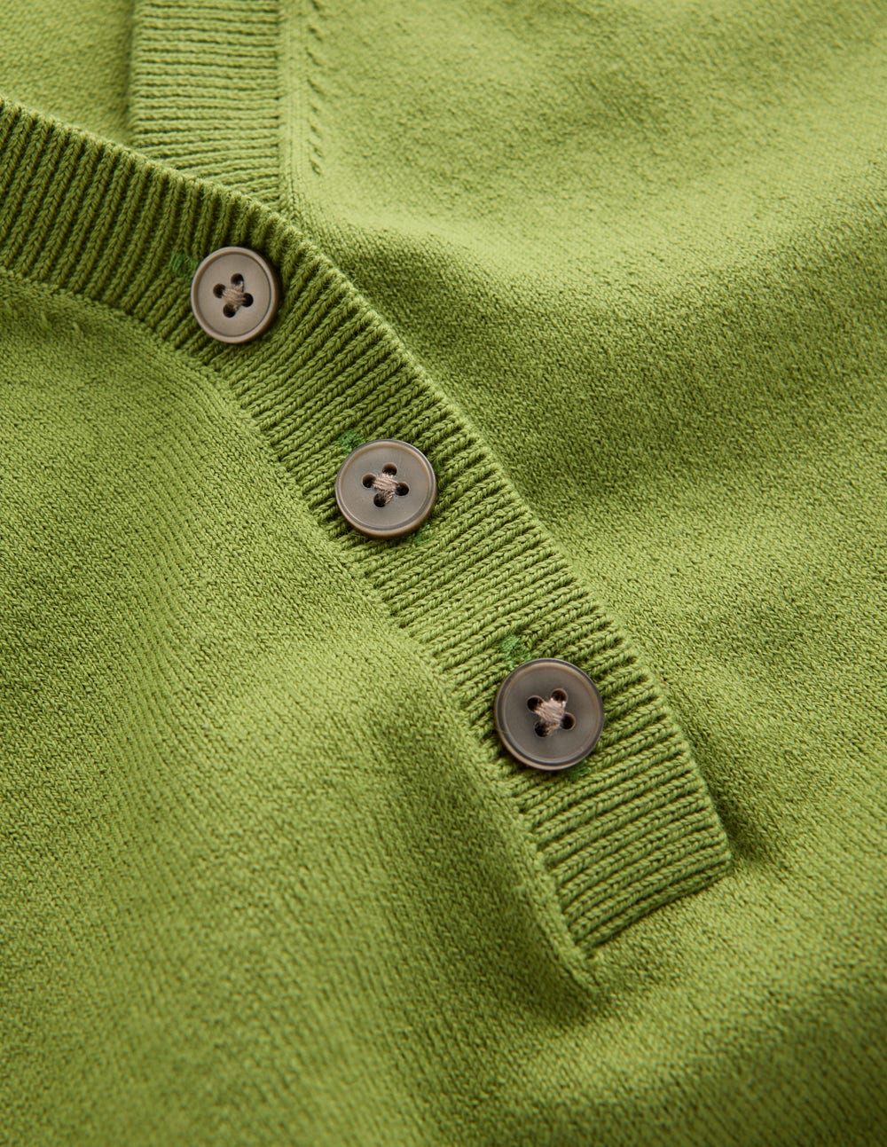 Camilla Cotton V-neck T-shirt-Laurel Green-5