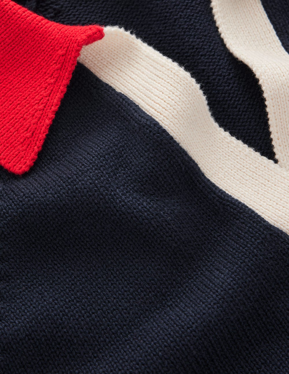 Lucy Cotton Henley Jumper-Navy Colourblock-7