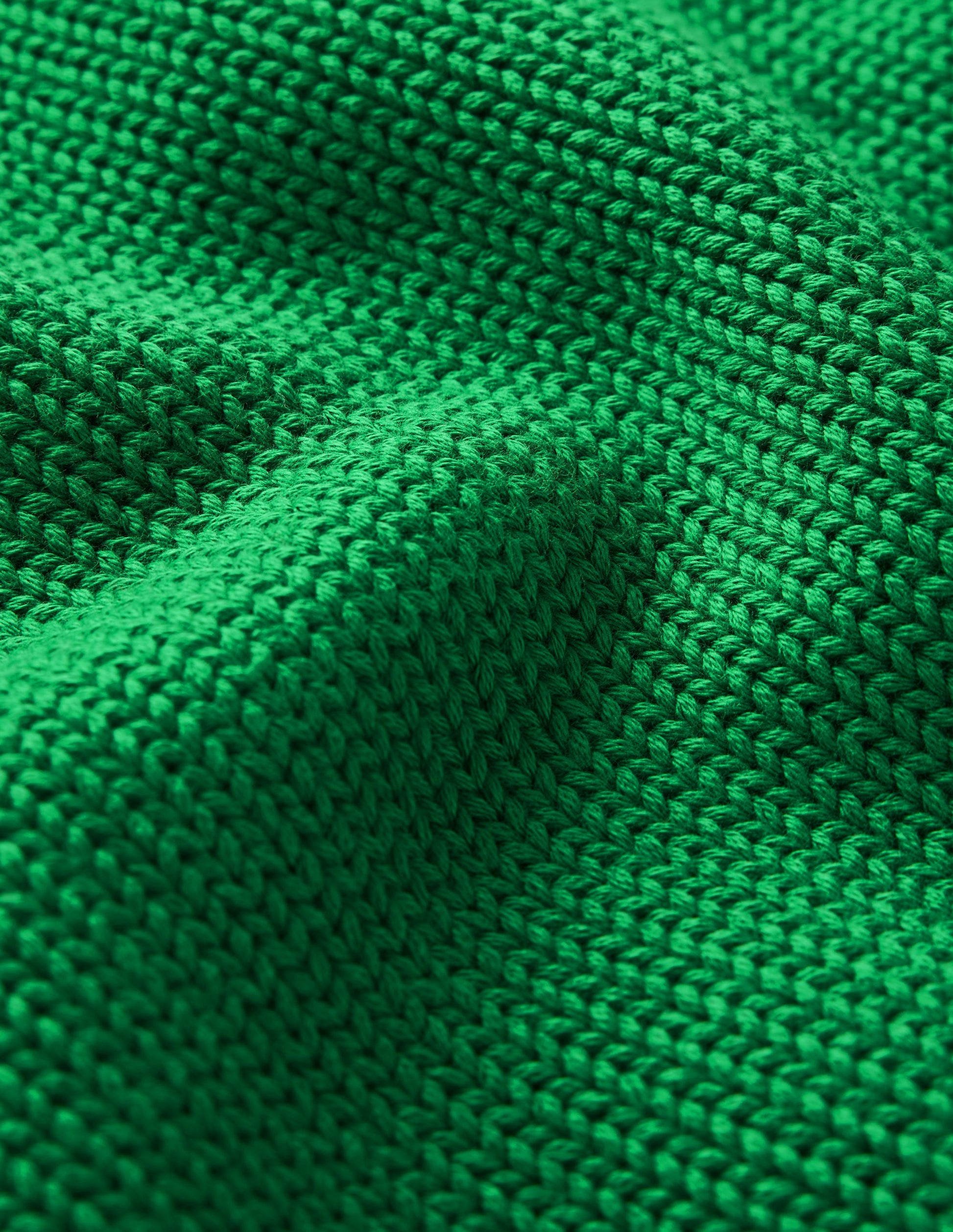 Lucy Cotton V-neck Jumper-Highland Green-8