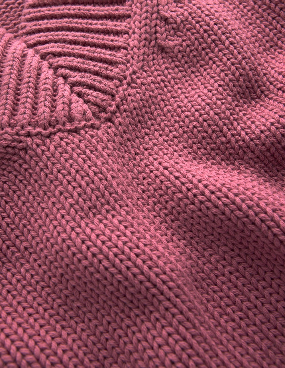 Lucy Cotton V-neck Jumper-Pink Heather - Image 12