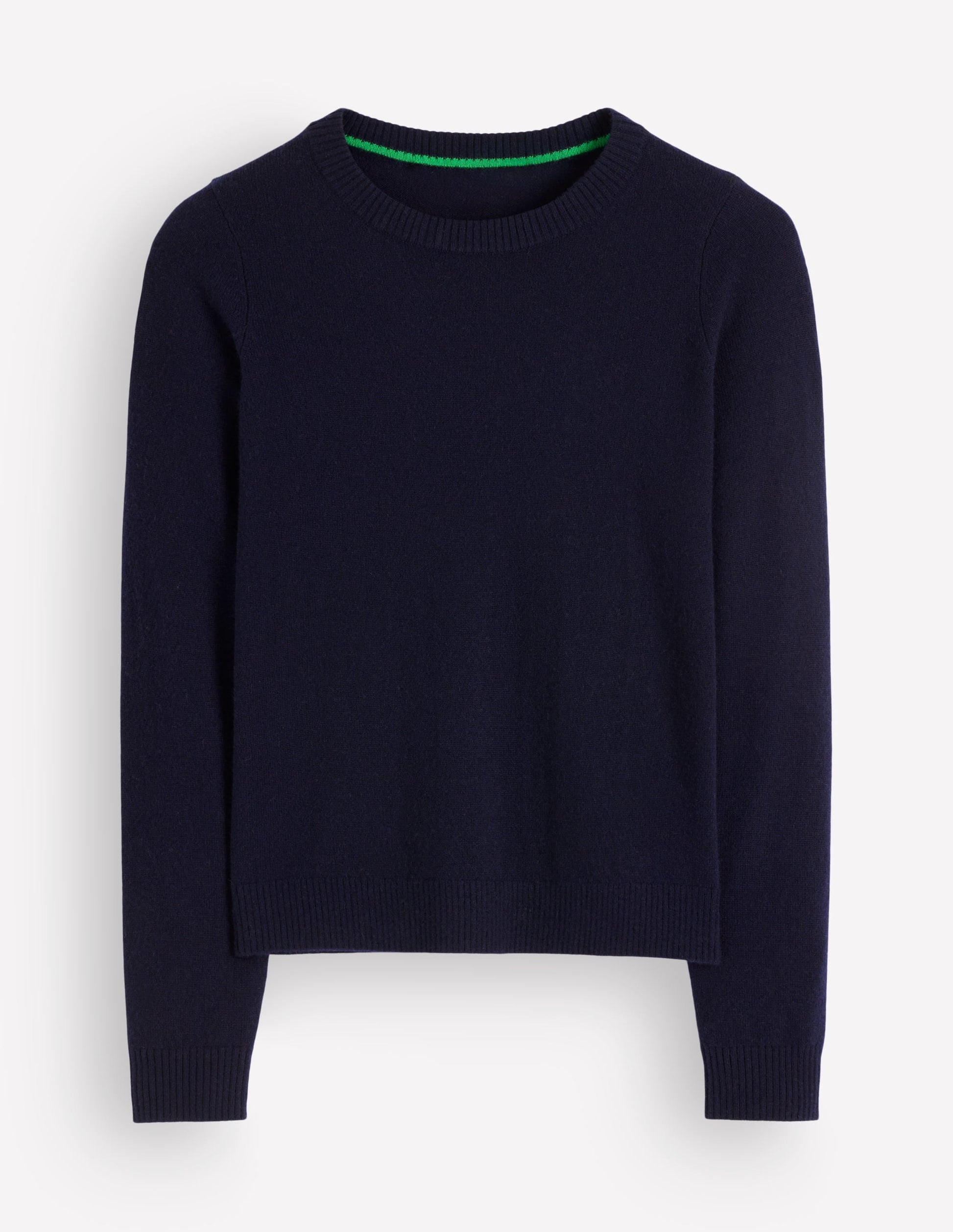 Elsie Cashmere Crew Jumper-Navy-5