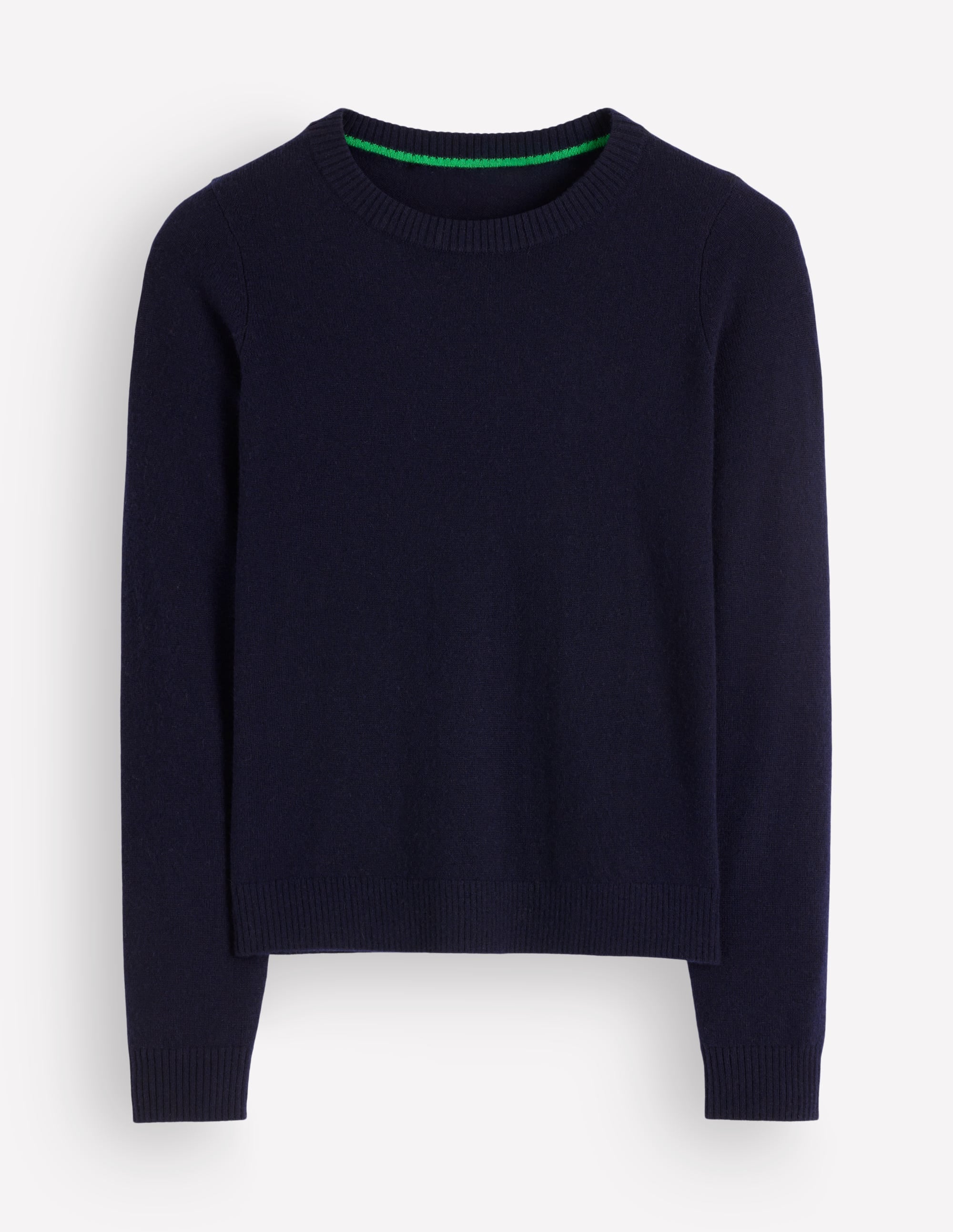 Elsie Cashmere Crew Jumper-Navy - Image 5