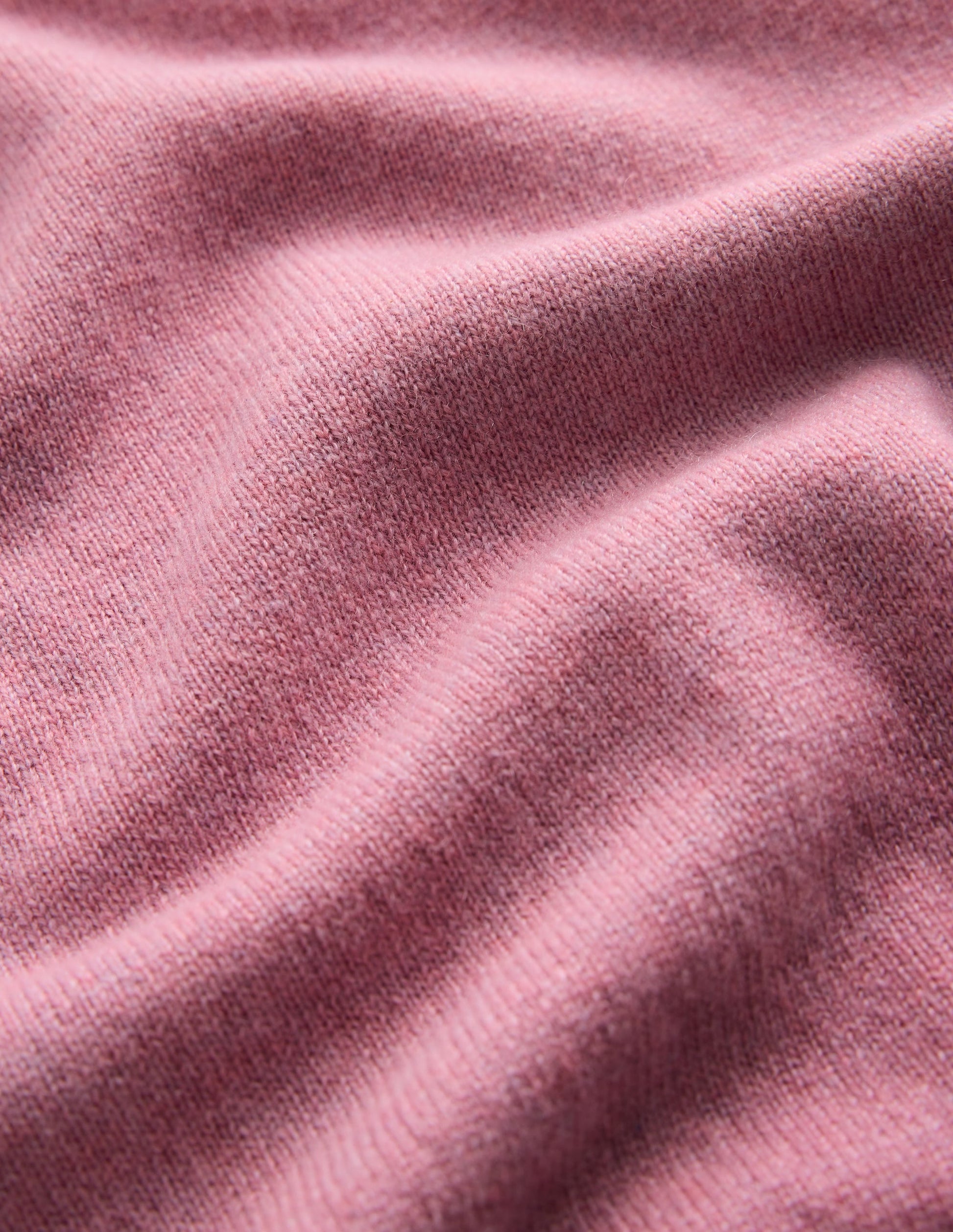 Elsie Cashmere Crew Jumper-Pink Heather-5