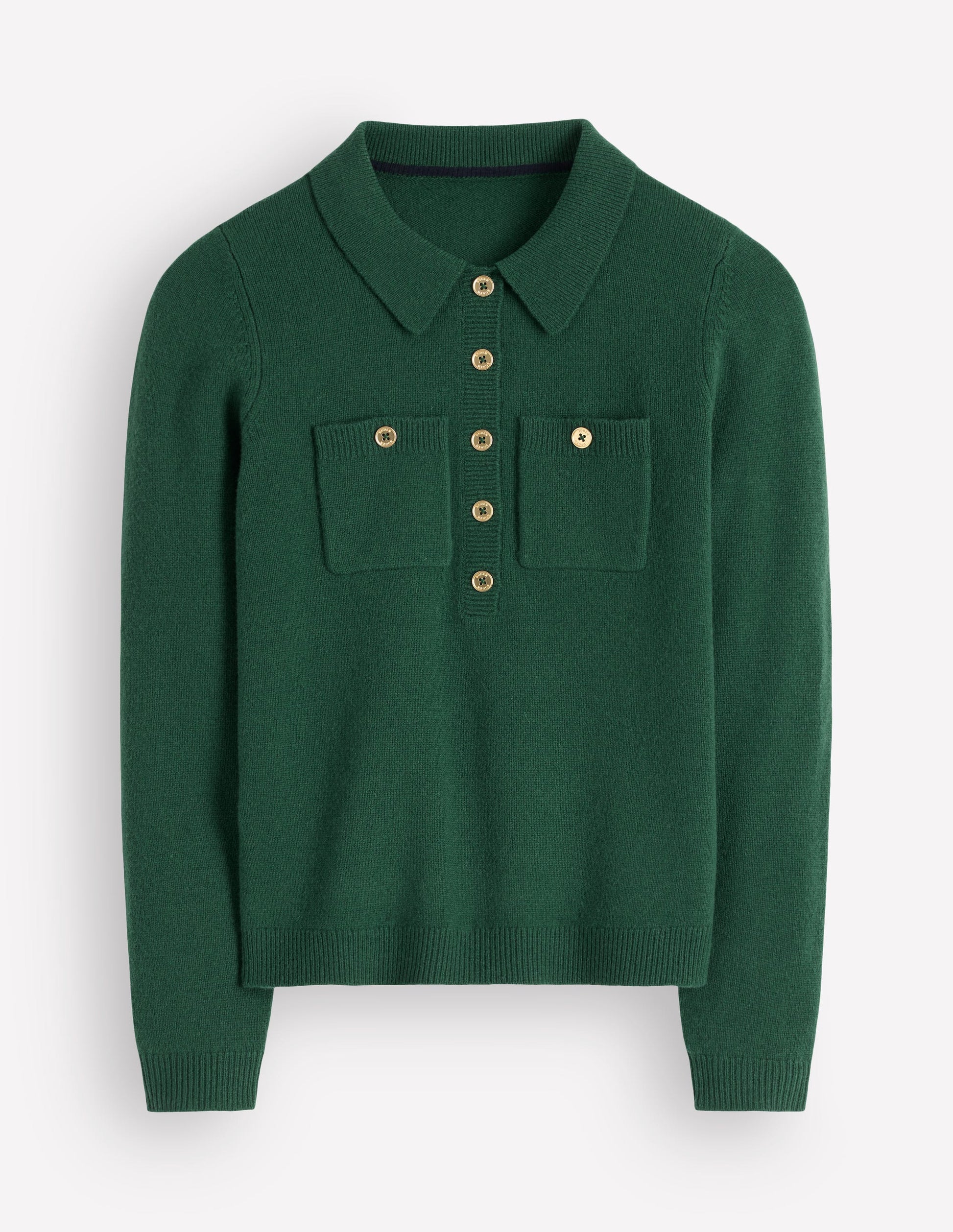 Marianne Merino Wool Jumper-Hunter Green-5