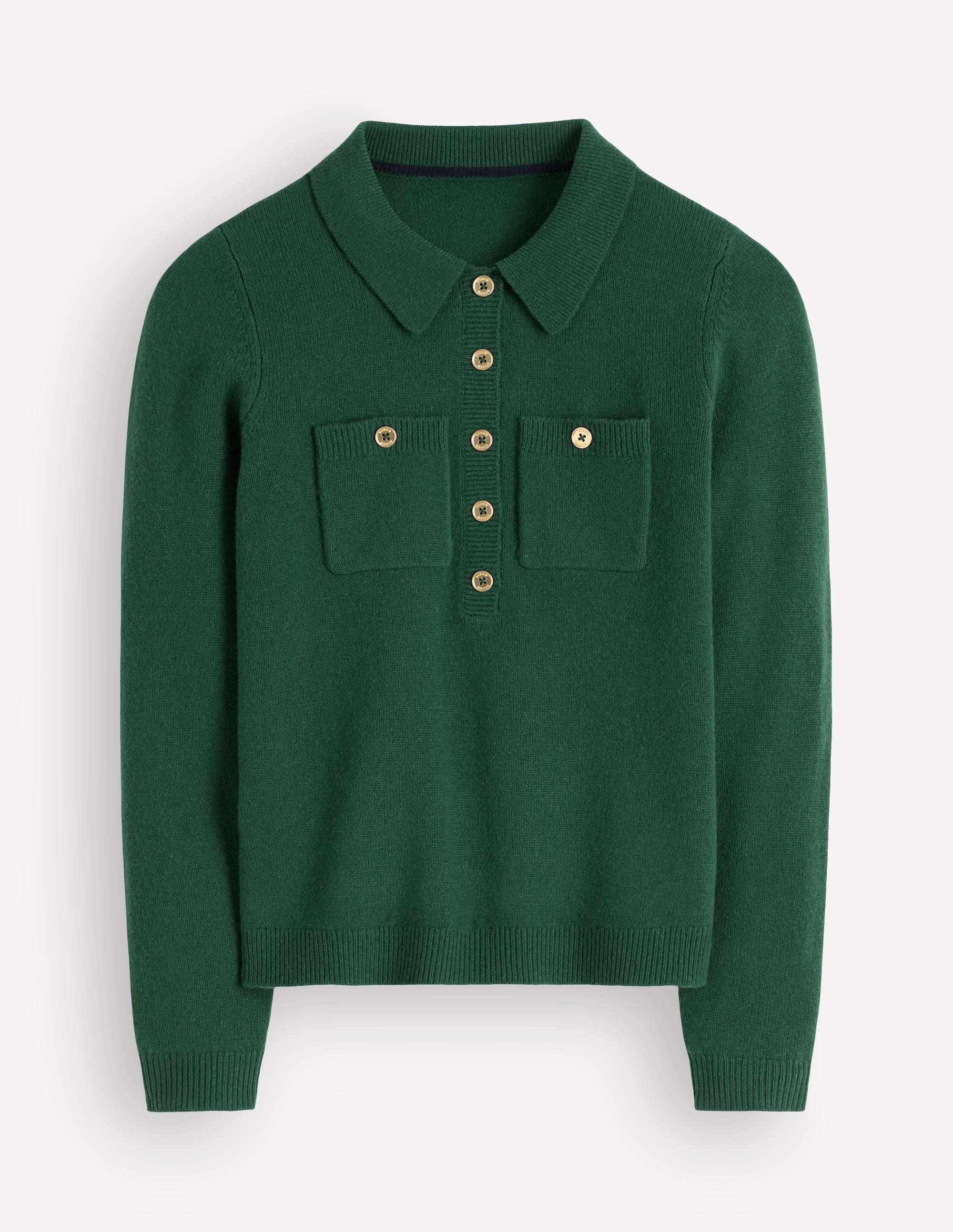 Marianne Merino Wool Jumper-Hunter Green - Image 5