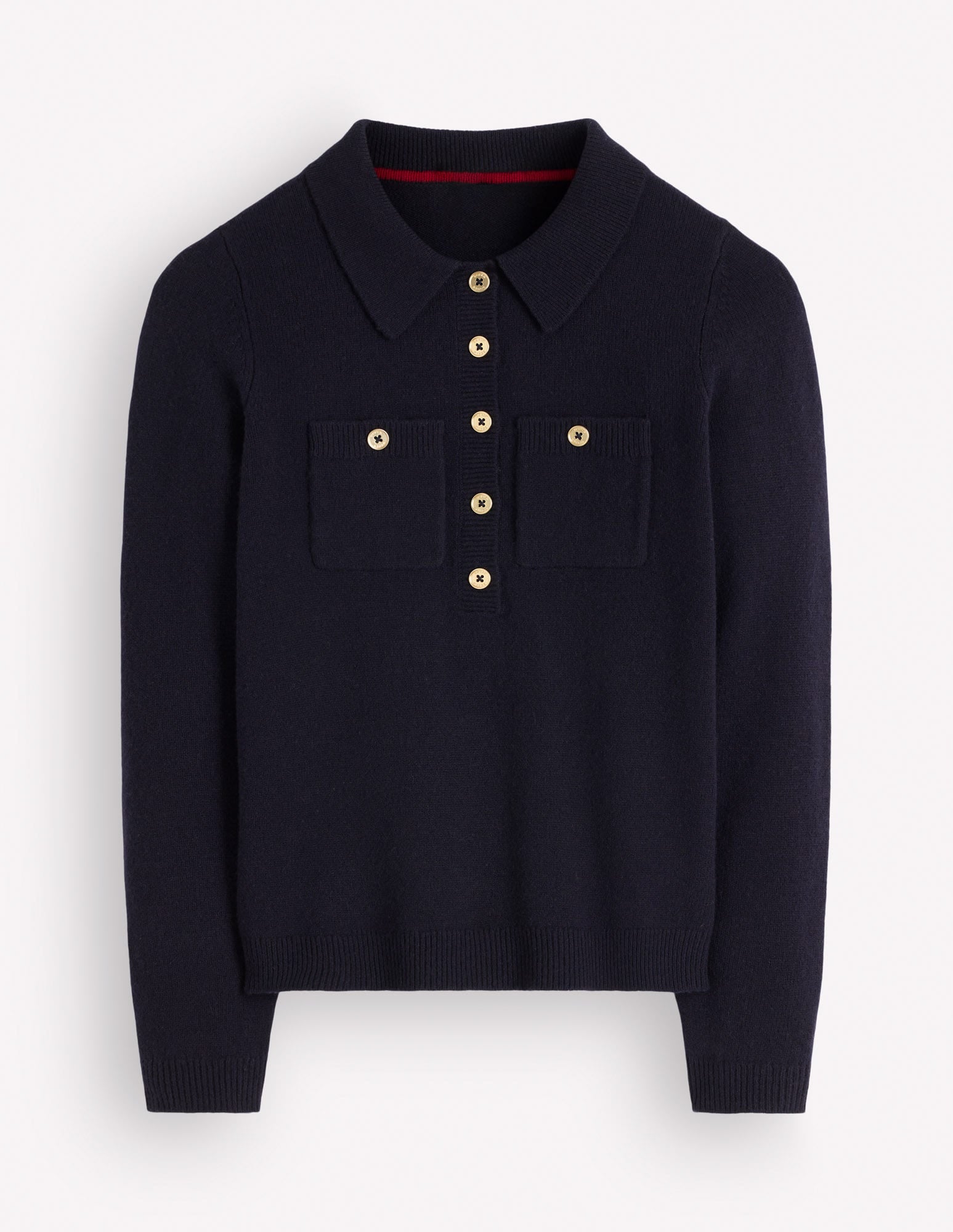 Marianne Merino Wool Jumper-Navy-6