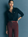 Marianne Merino Wool Jumper-Navy