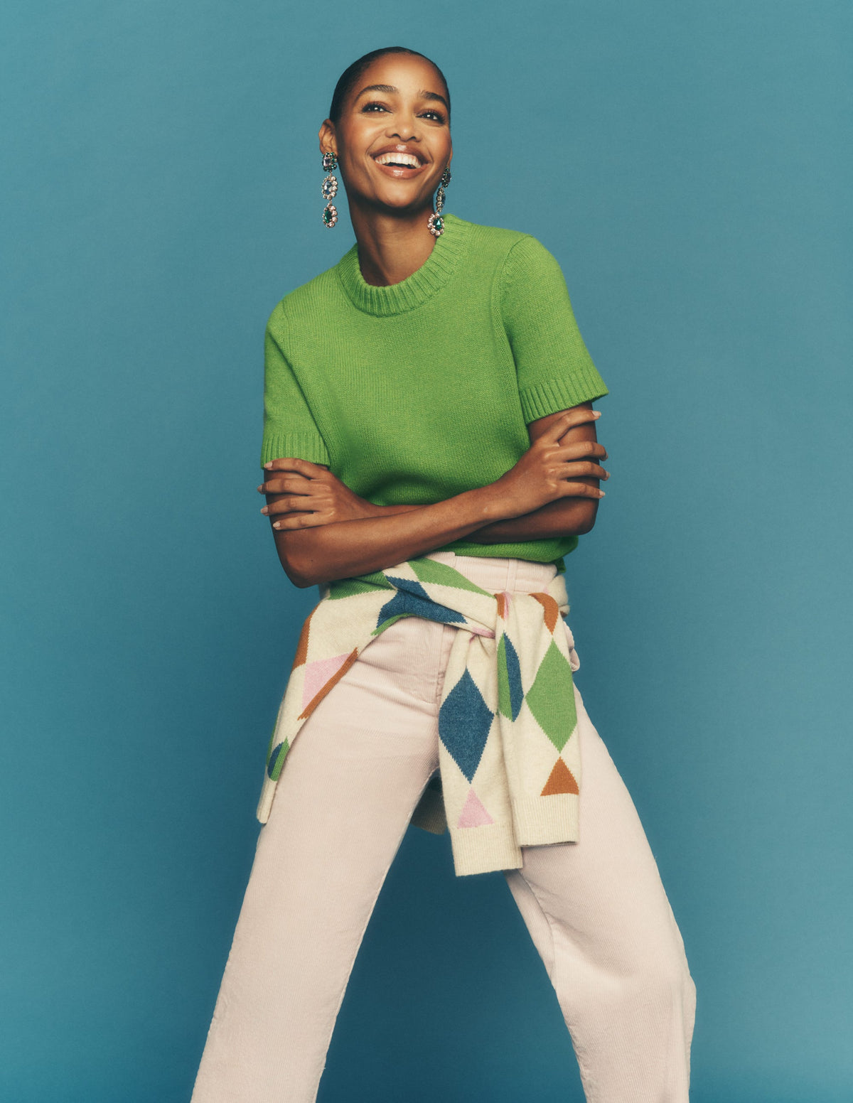 Marta Merino Wool T-shirt-Juicy Apple-6