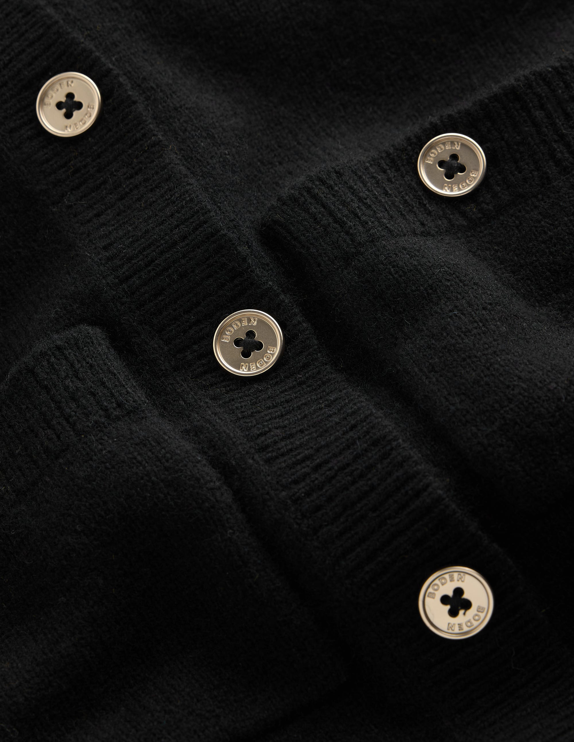 Marianne Merino Wool Cardigan-Black - Image 5