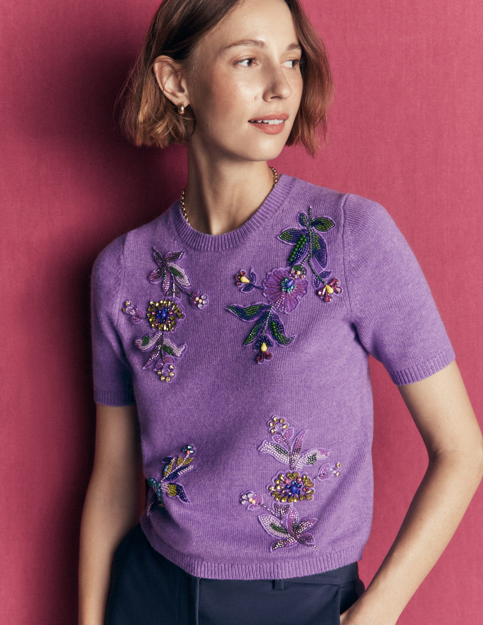 Ria Embellished Knit T-Shirt-Amethyst Purple-4
