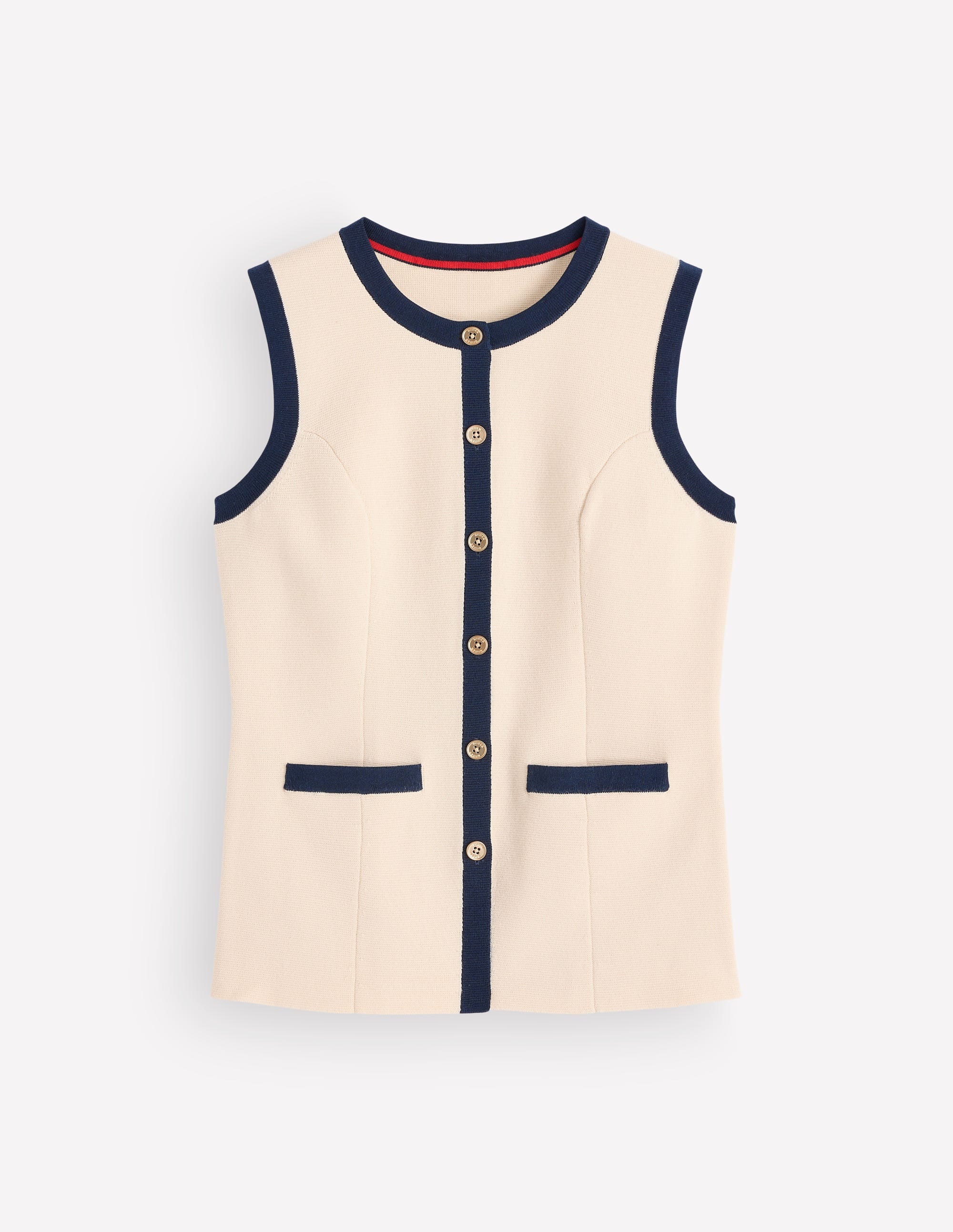 Crew Milano Waistcoat-Ivory - Image 7