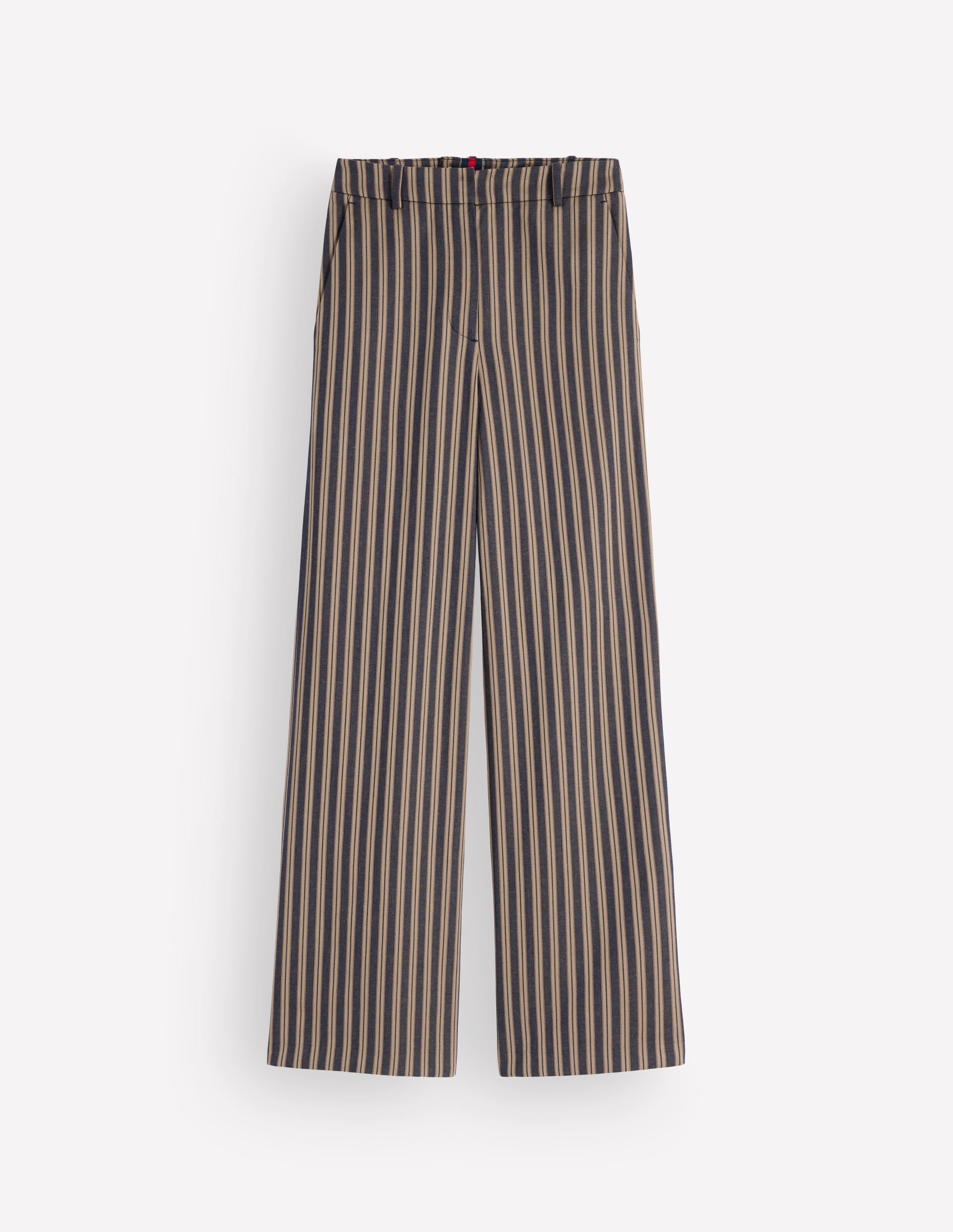 Belgravia Tailored Trousers-Navy, Camel Stripe - Image 6