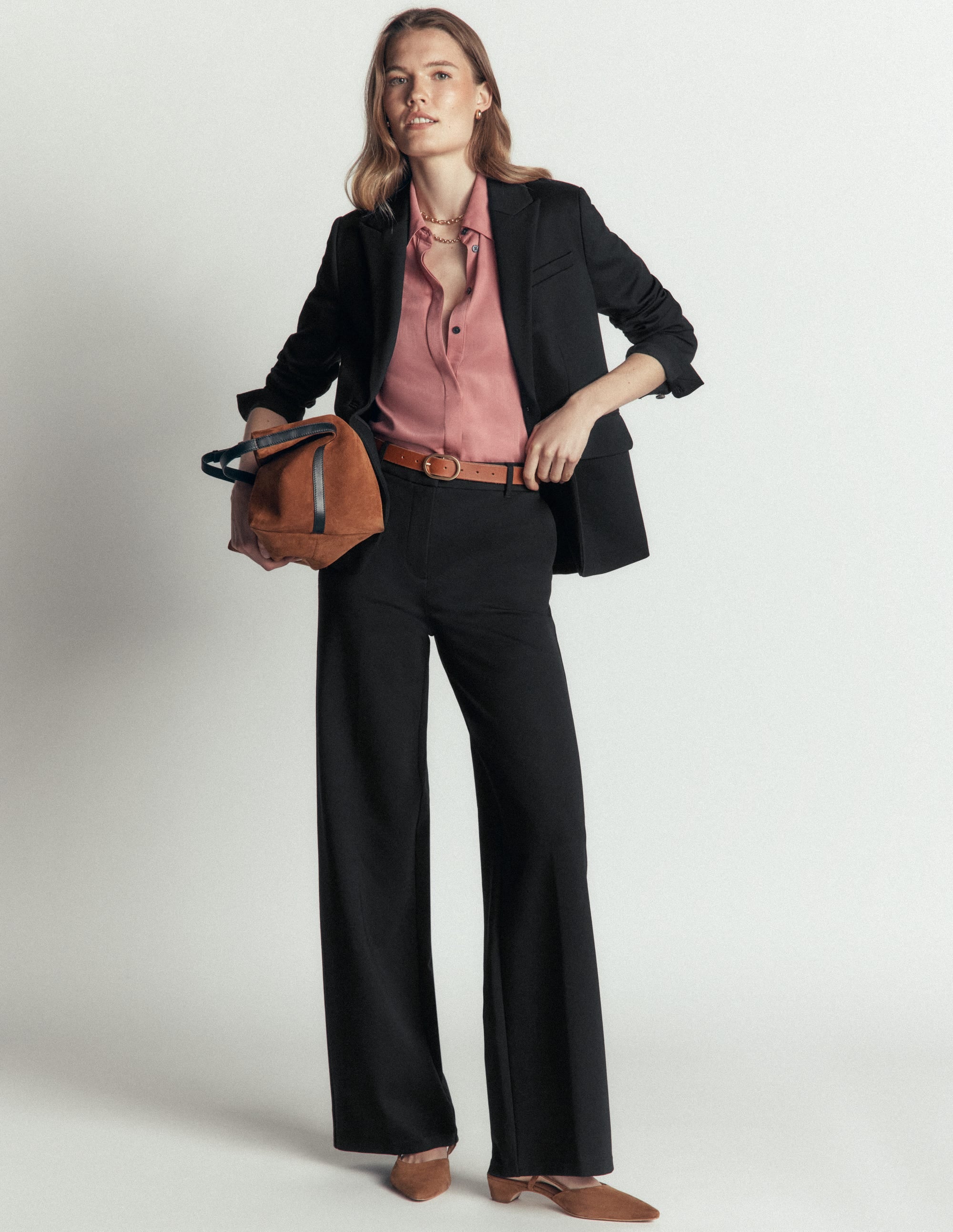 Belgravia Ponte Trousers-Black - Image 1