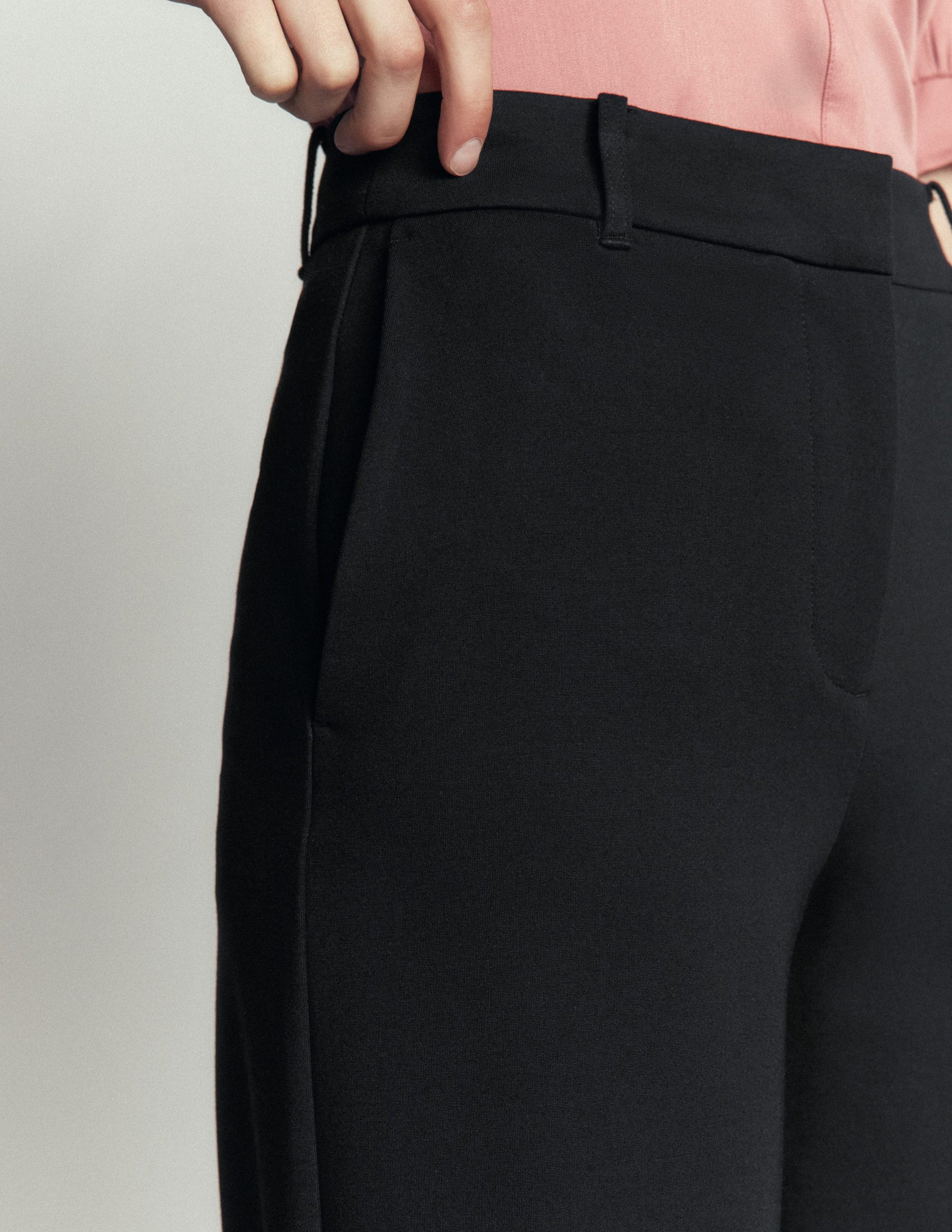 Belgravia Ponte Trousers-Black-2