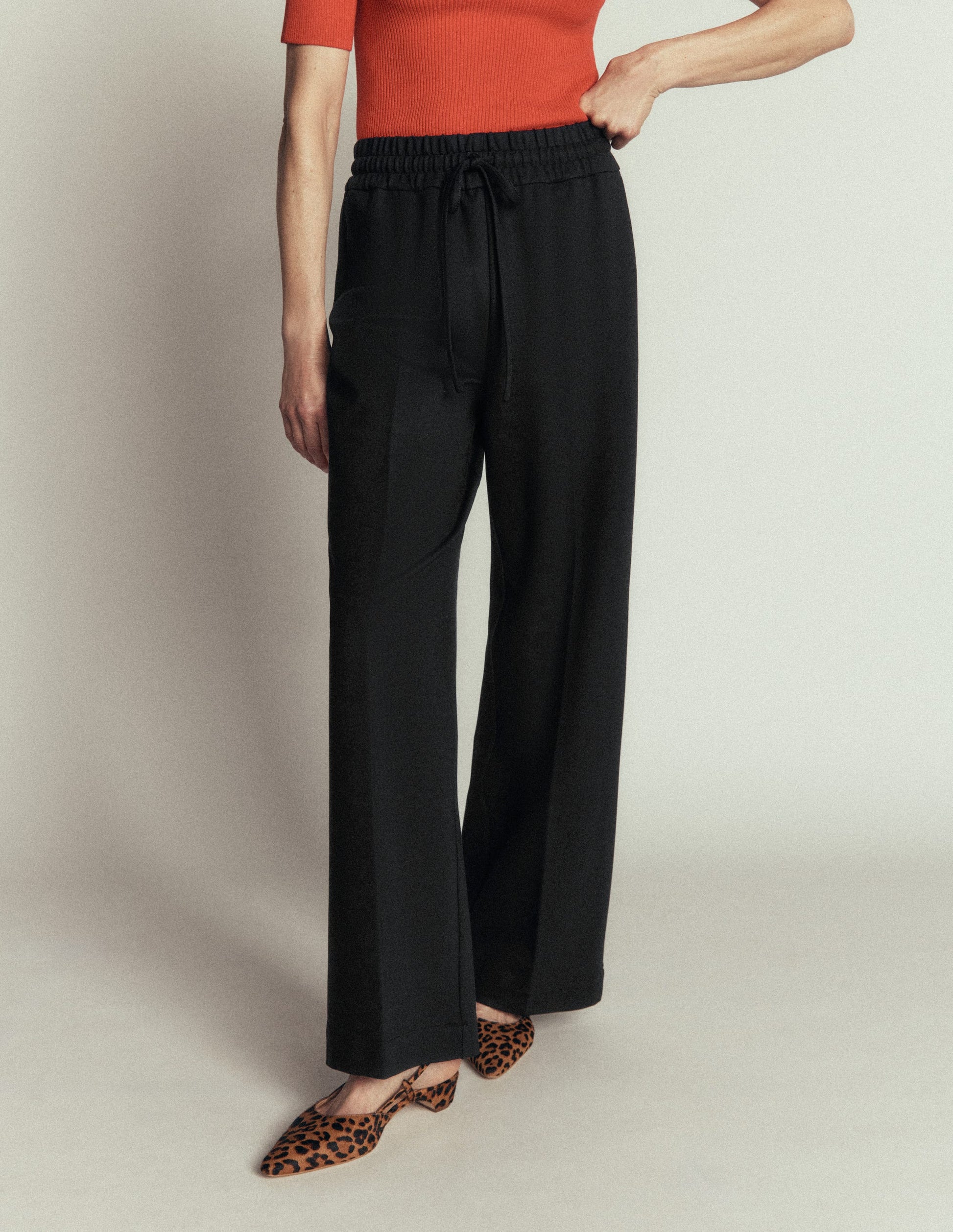 Belgravia Ponte Trousers-Black-5